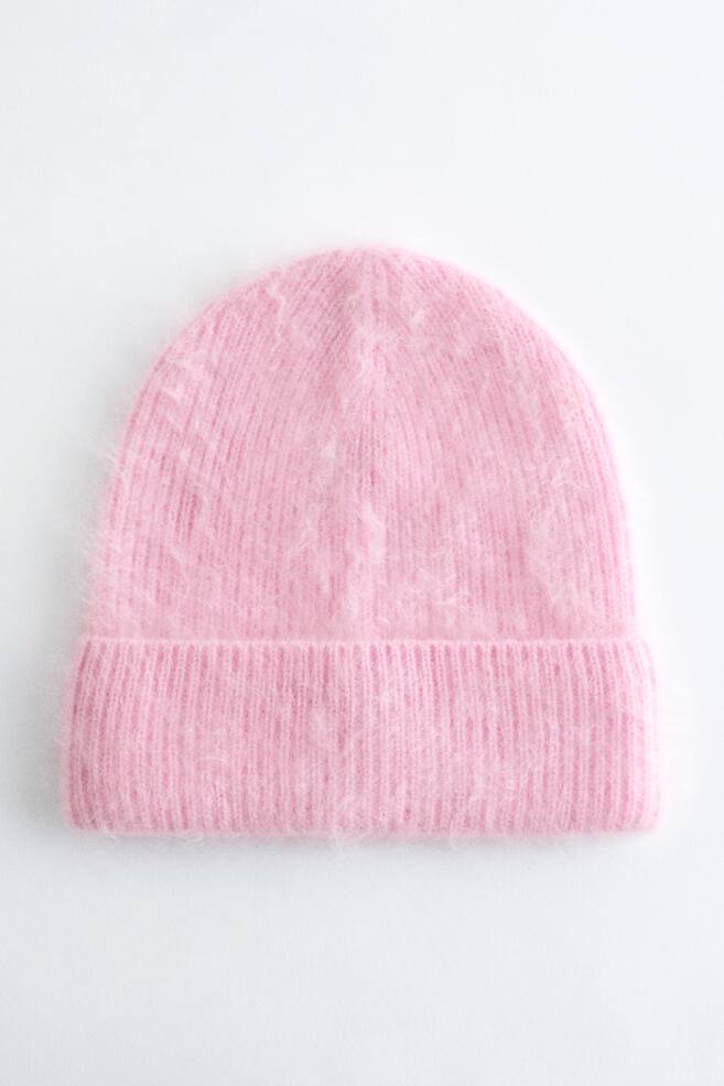 Brushed Cashmere Beanie - Light Pink/Lilac - 1