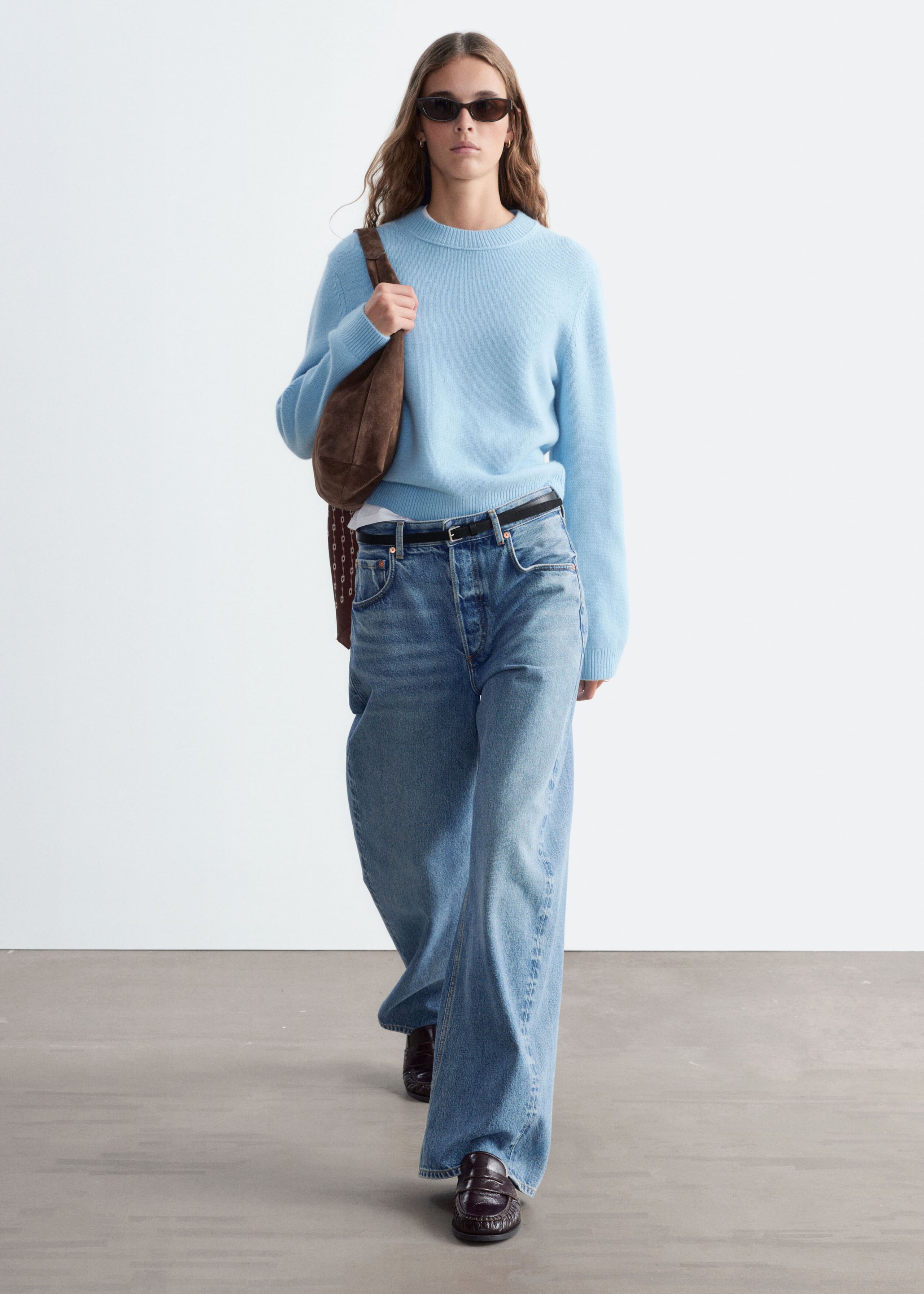 Cashmere-Blend Jumper - Red - Lookbook