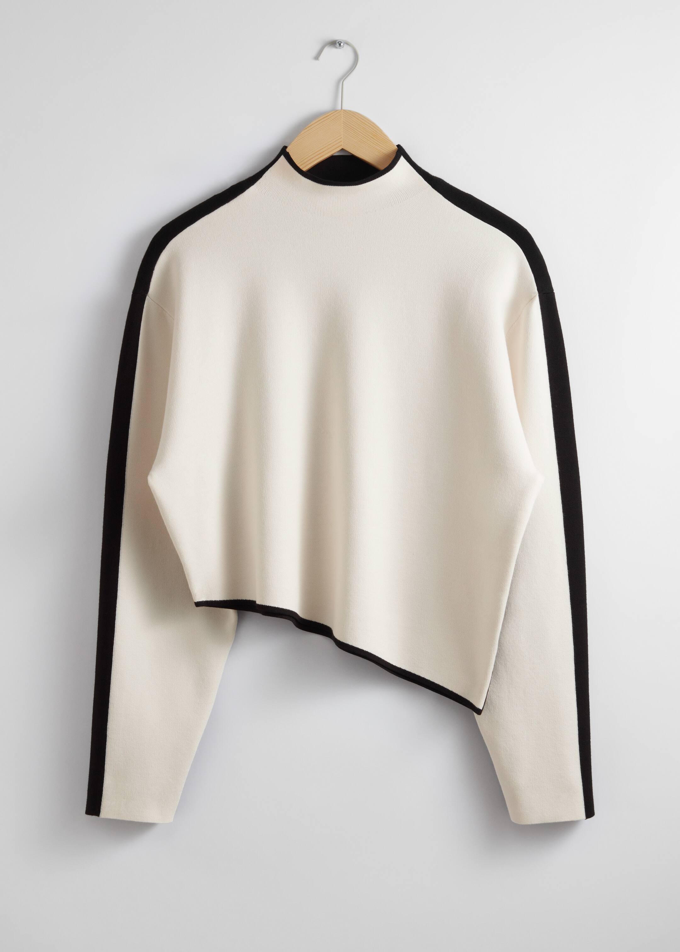 View larger image: Asymmetric Two-Tone Top - Black/White - Ladies | H&M GB 1