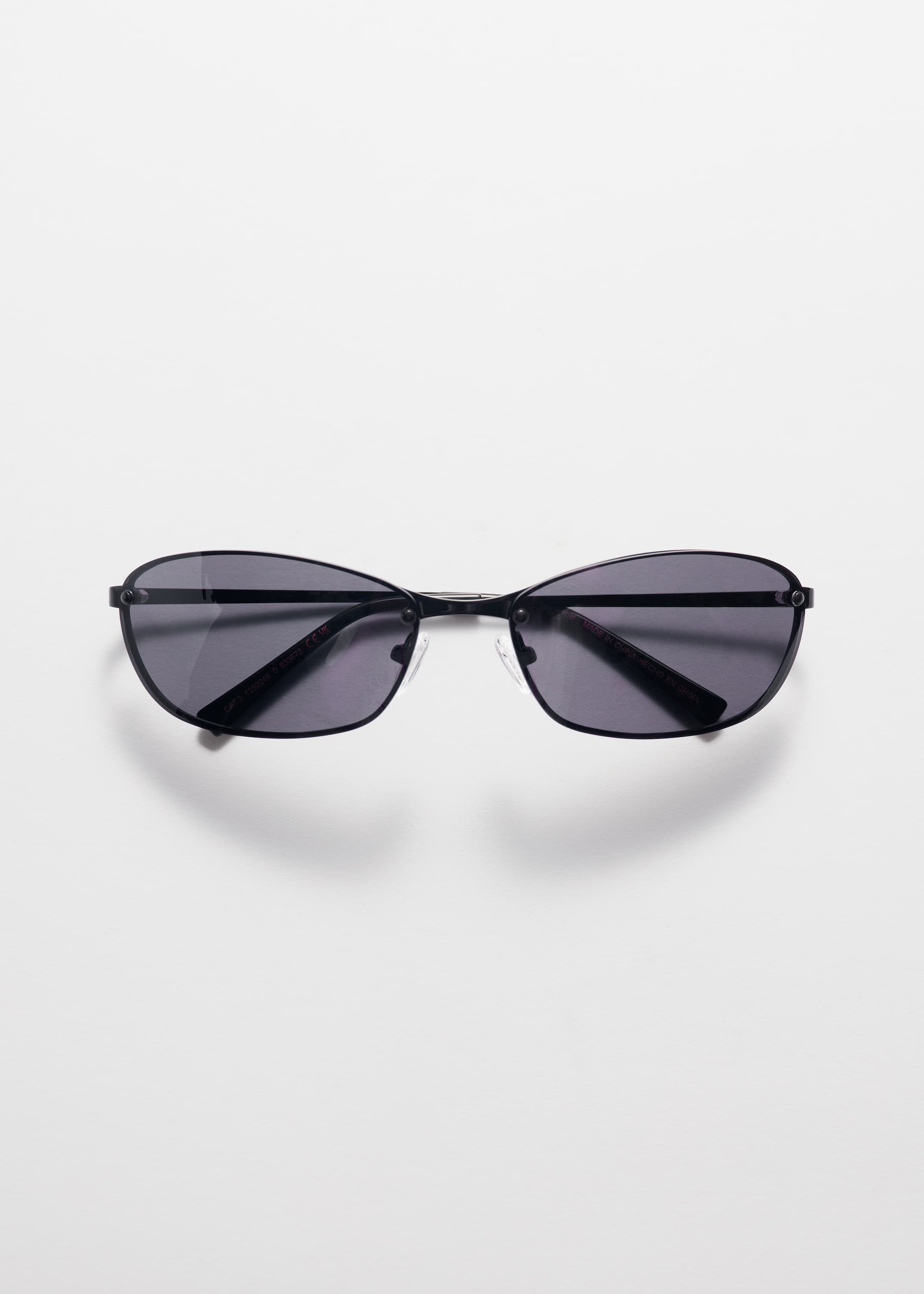 Grösseres Bild ansehen: Ovale Sonnenbrille mit Drahtgestell - Schwarz - DAMEN | H&M CH 1