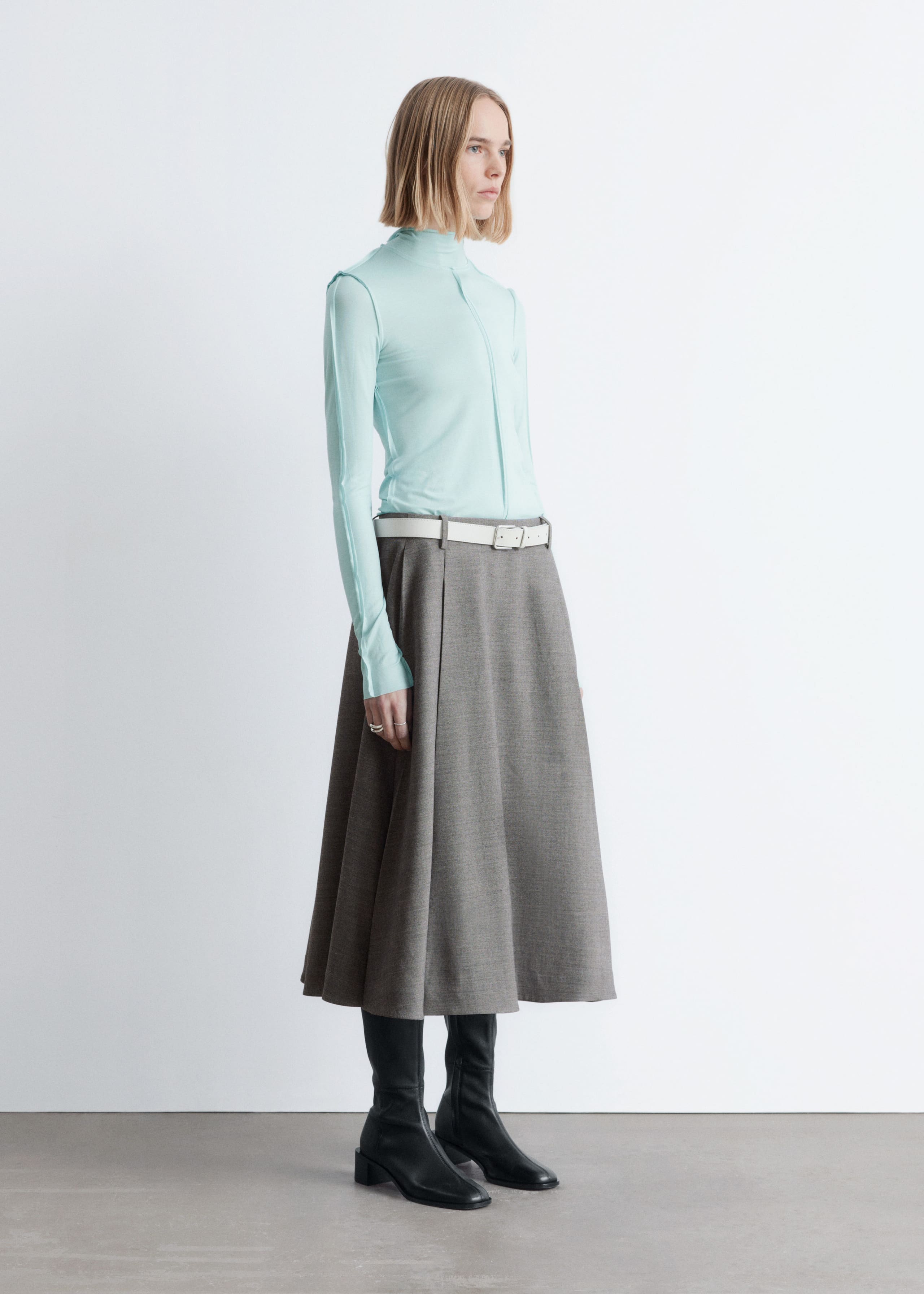 Image of Long-Sleeve Turtleneck Top