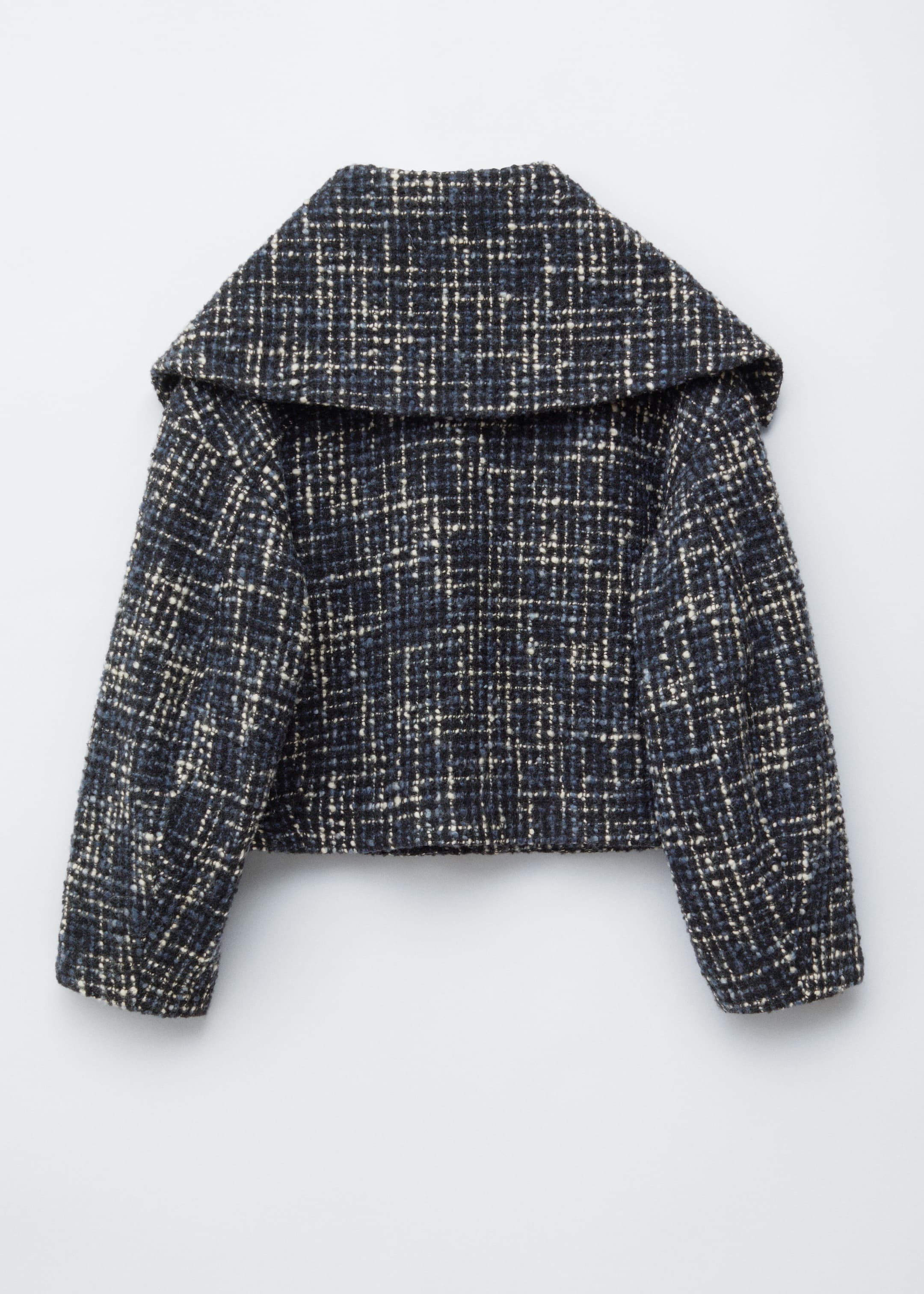 Ver imagen más grande: Chaqueta recortada de lana - Negro/Azul - MUJER | H&M ES 7