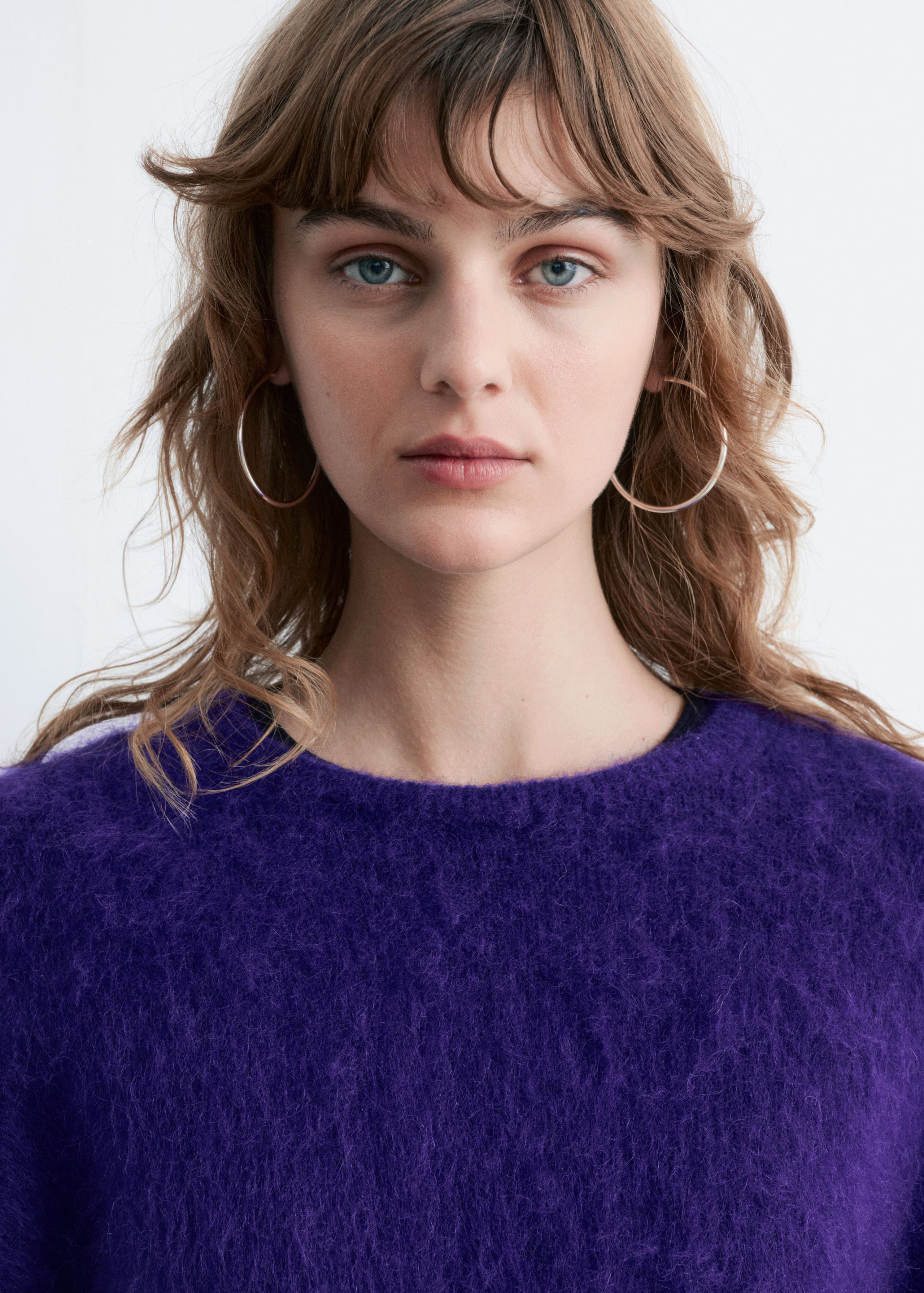 Brushed Mohair-Blend Sweater