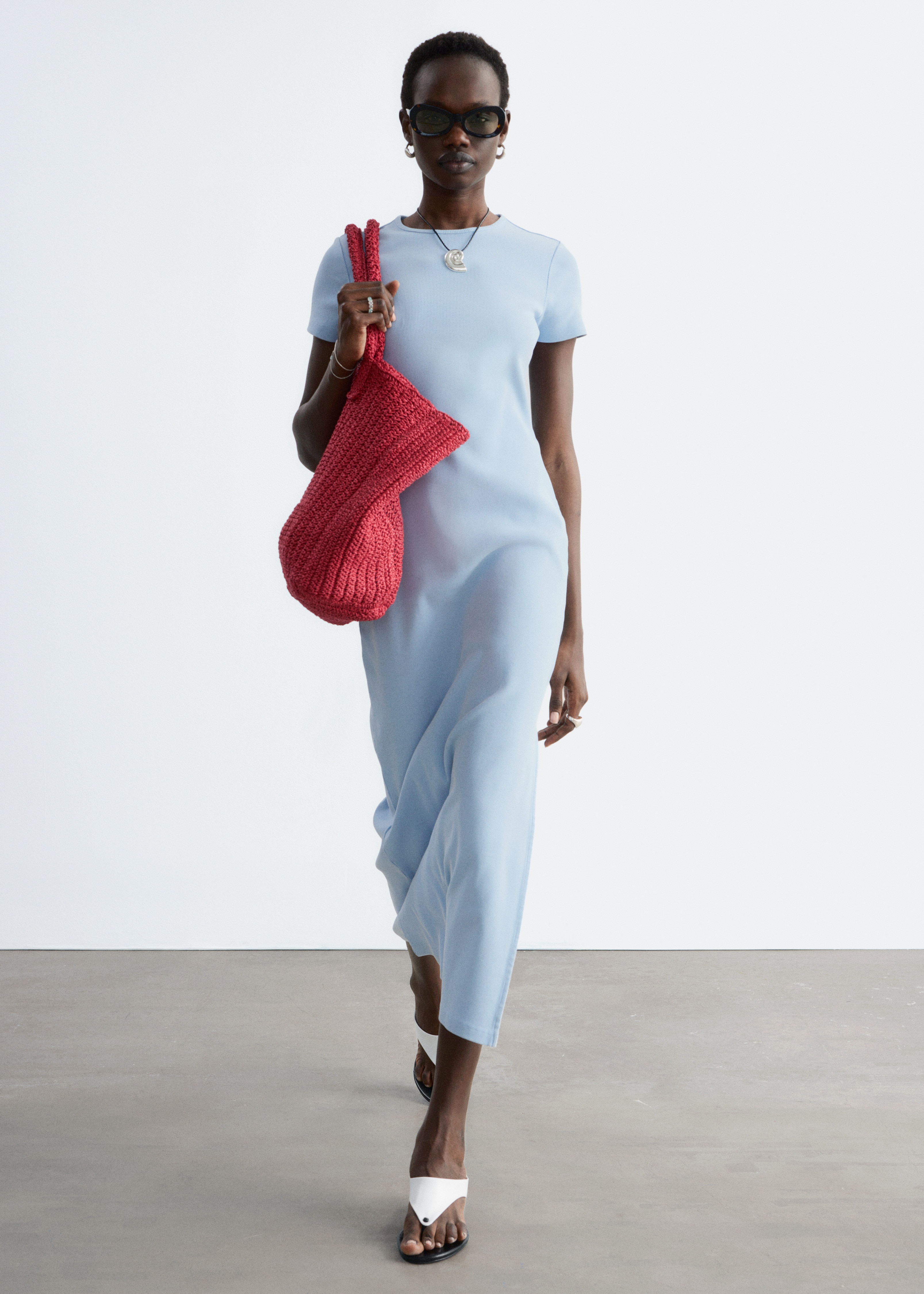 Midikleid aus Jersey