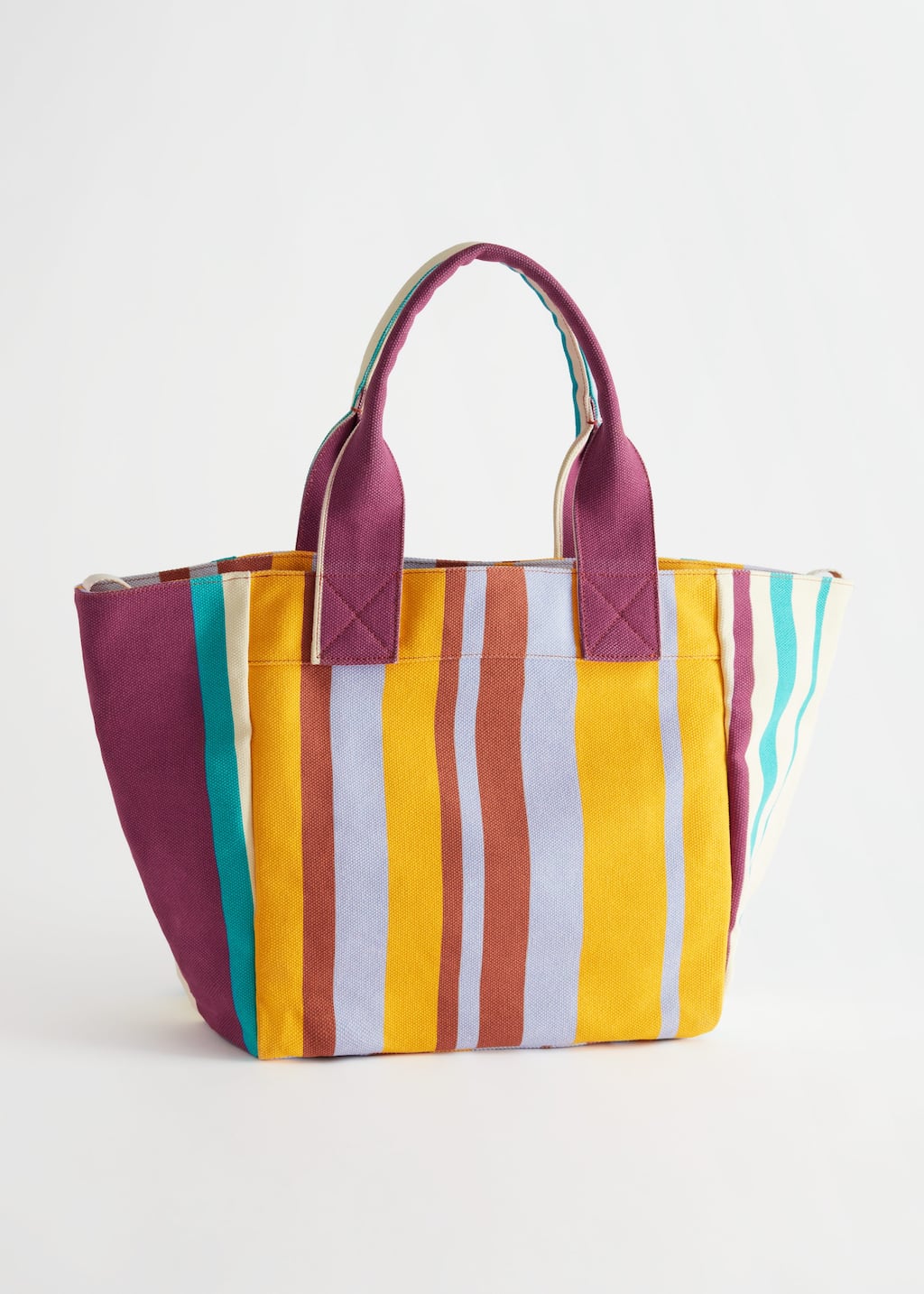 LargeBeachToteBag - White/Yellow/Orange - Natura morta
