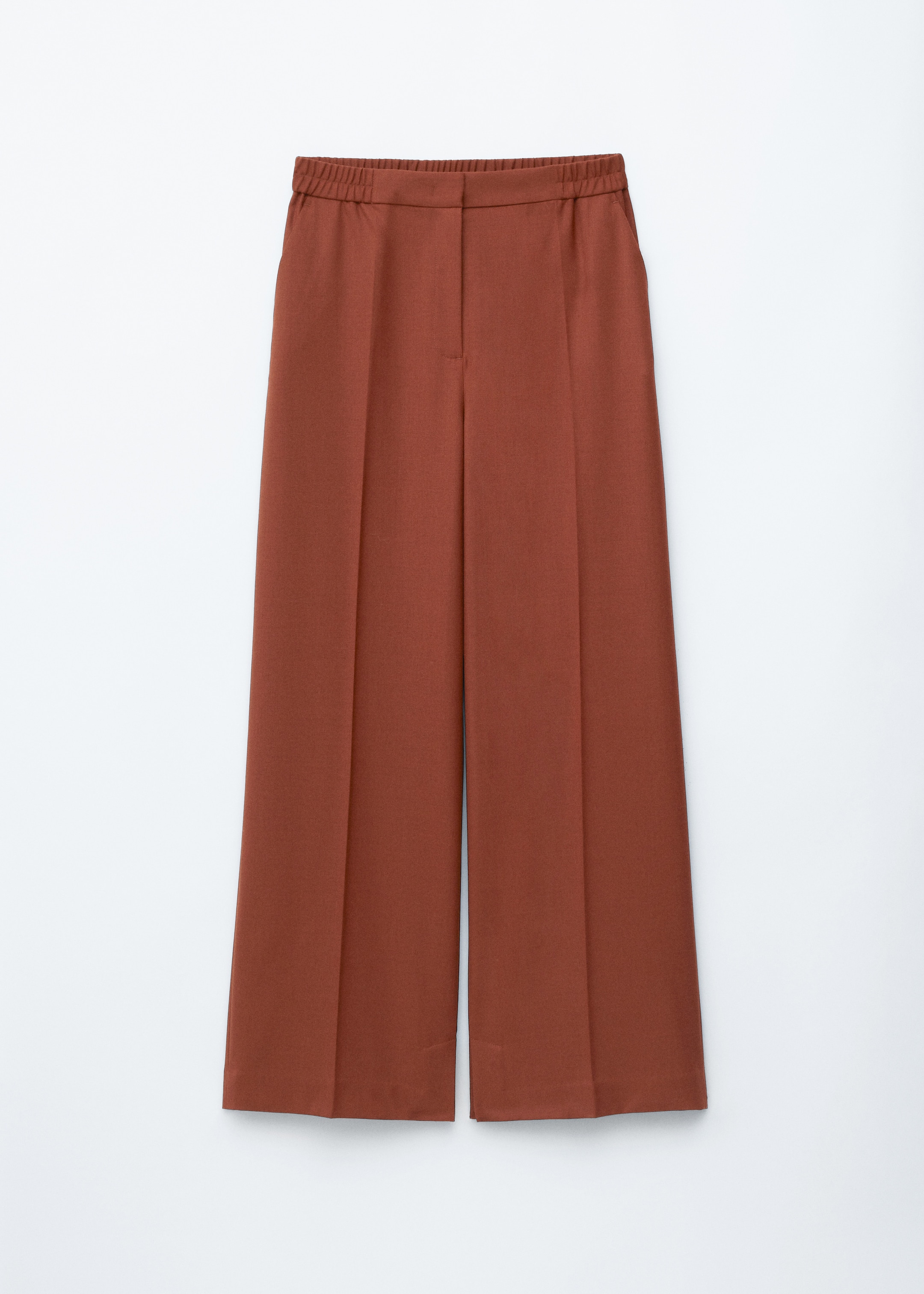 Größeres Bild ansehen: Hose aus Wolle mit Bügelfalten - Rostbraun - Ladies | H&M DE 6