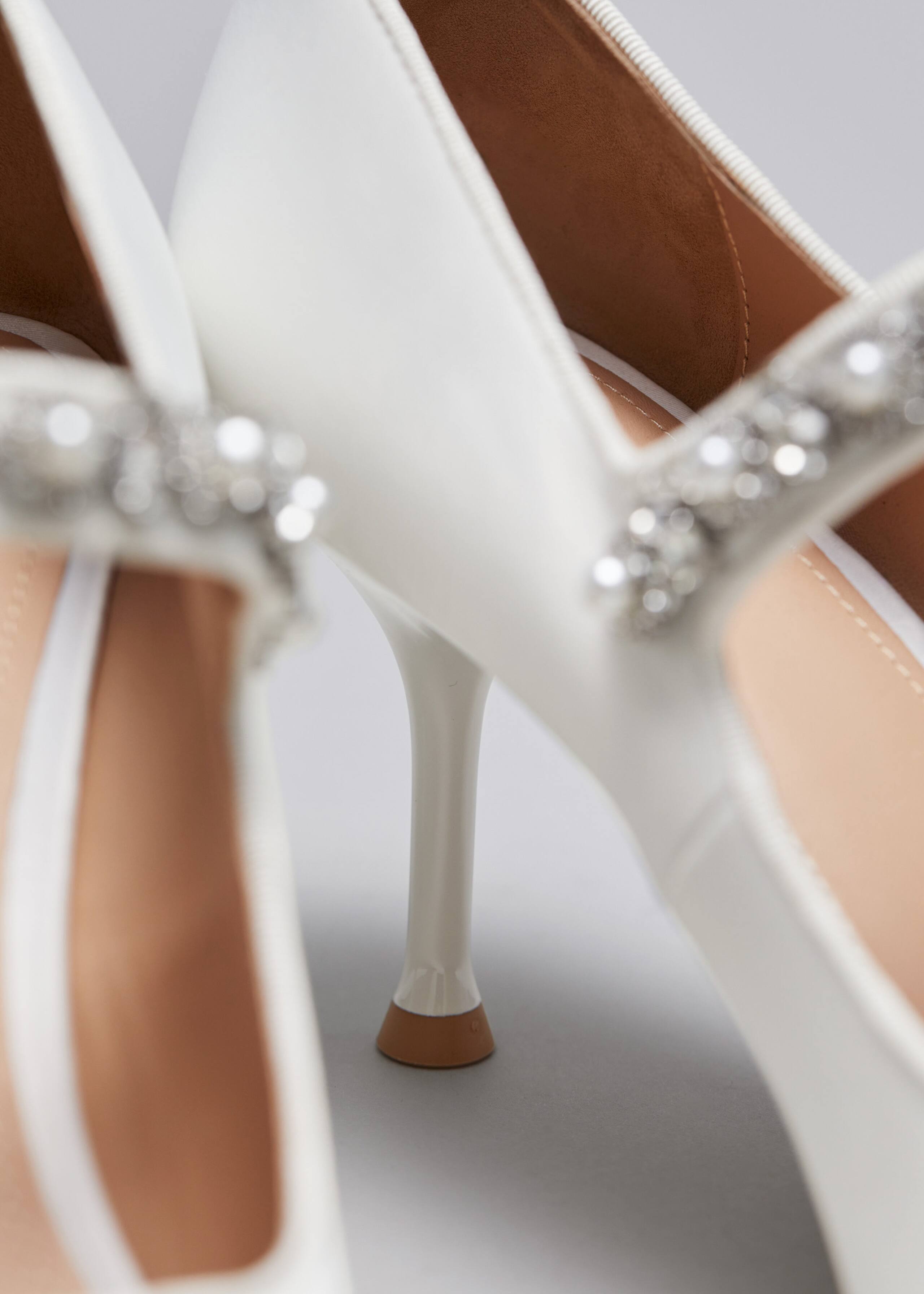 Embellished Satin Pumps - {{variantName}} - Descriptive Detail