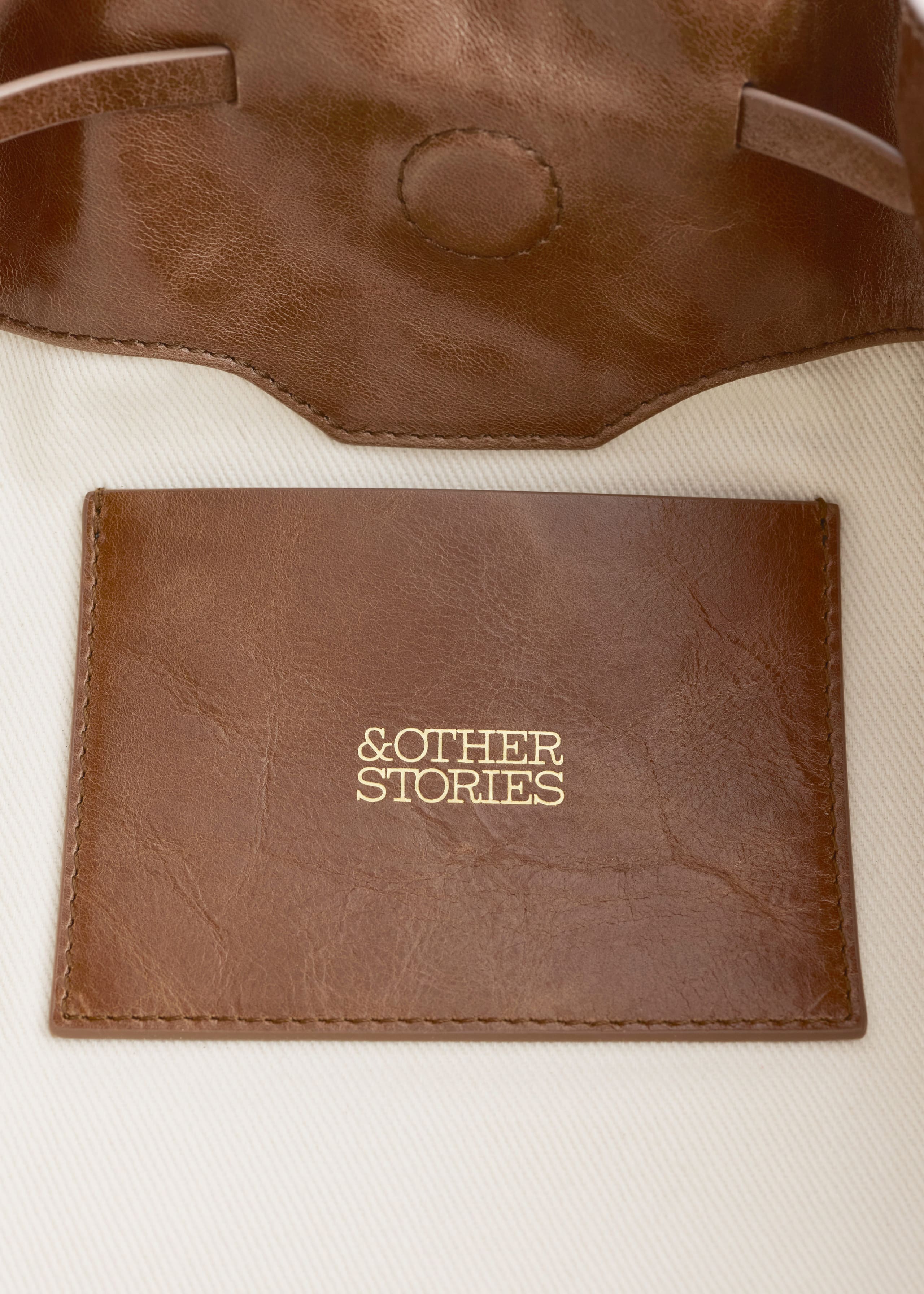 Image of Low-profile Leather Shoulder Bag