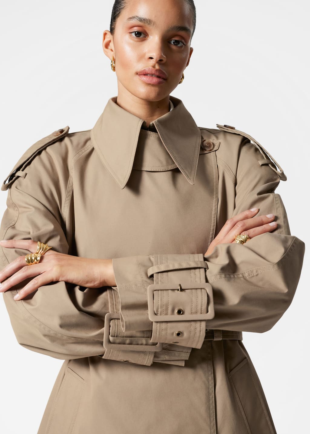 Image of Maxi-Trenchcoat mit Gürtel