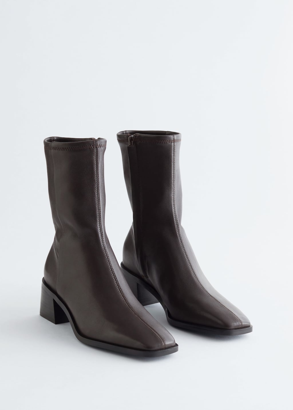 Image of Leather Sock Boots