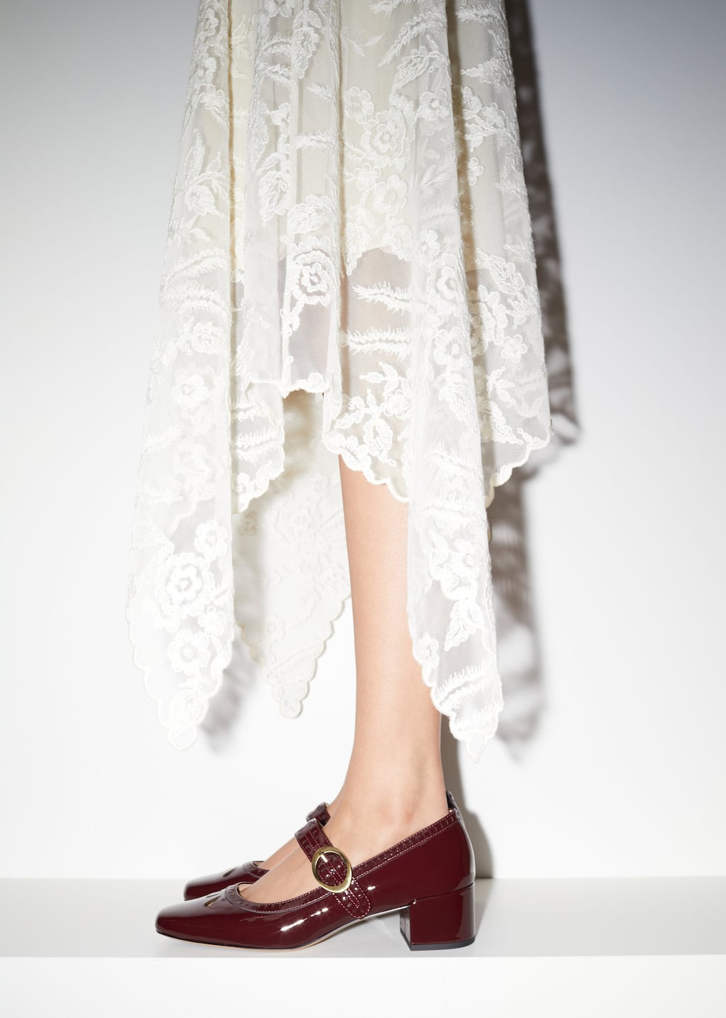 Image of Escarpins style babies en cuir