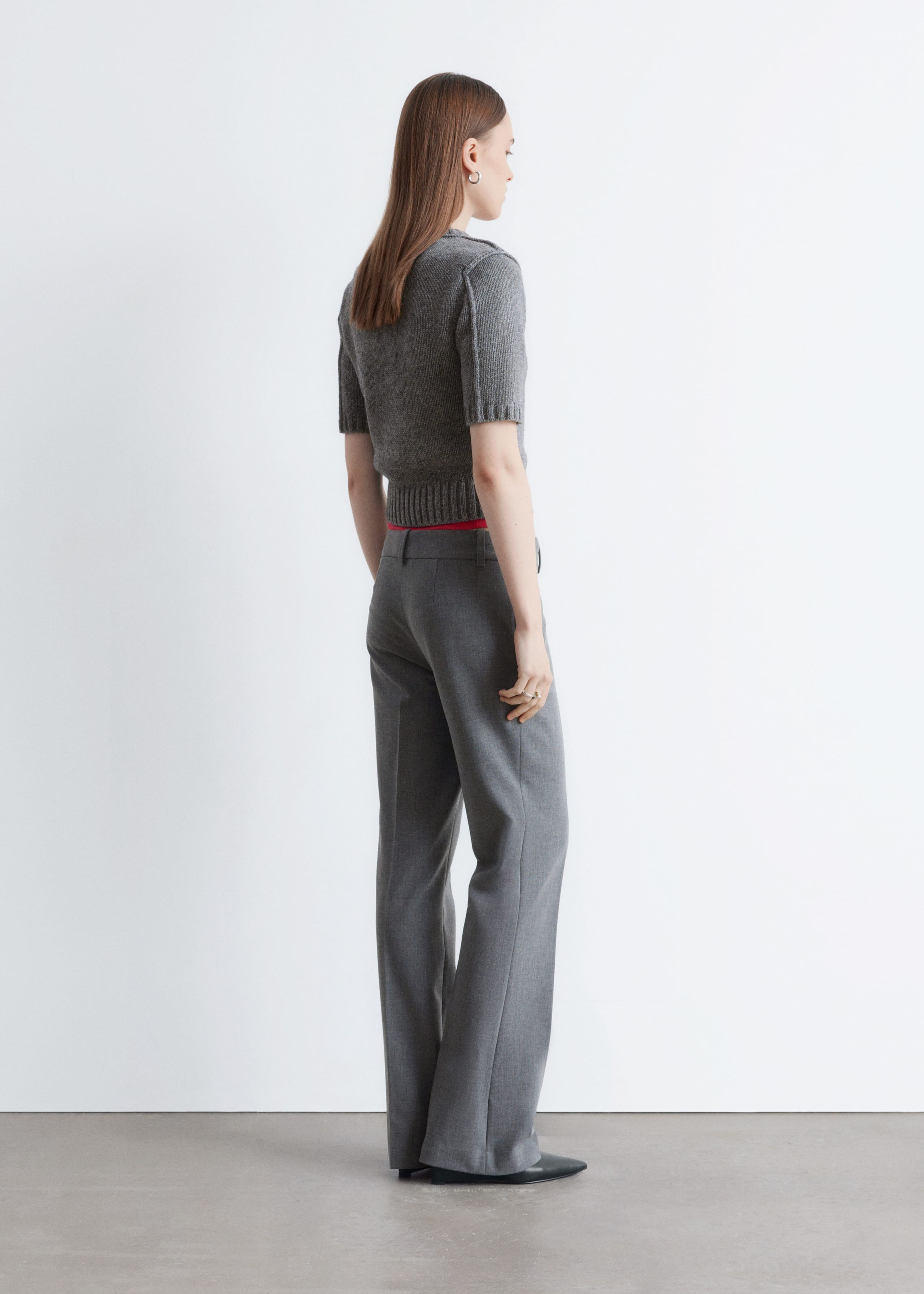 Image of Wool-Blend Knitted T-shirt