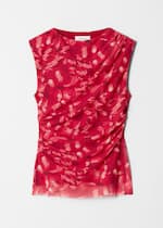 Rood gebloemd