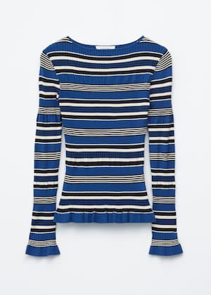 Rayures bleues et noires