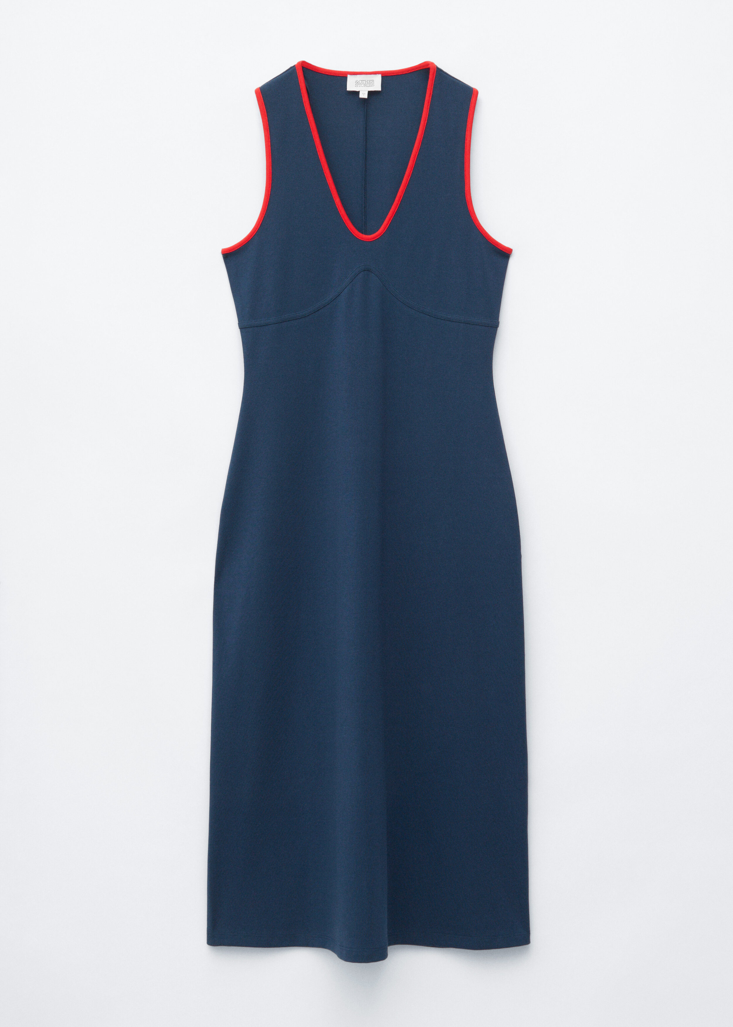 U-Neck Midi Dress