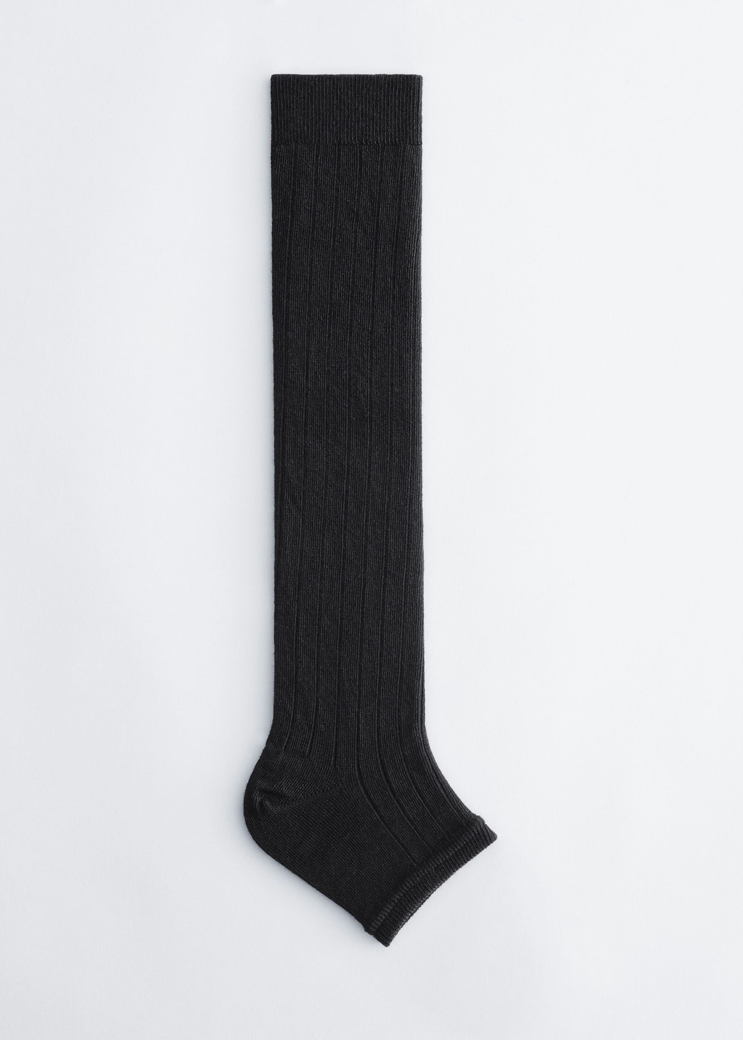 Ribbed Leg Warmers - Black - Still Life
