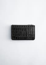 Black/Faux croco