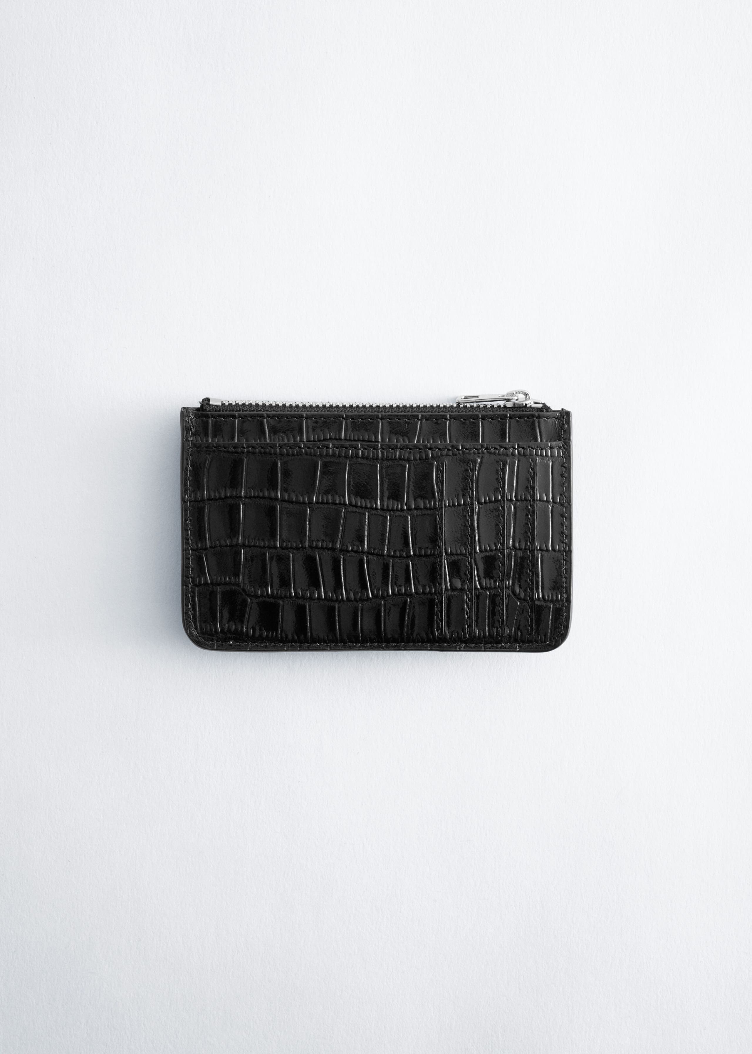 Small Wallet - Black/Faux croco - Still Life