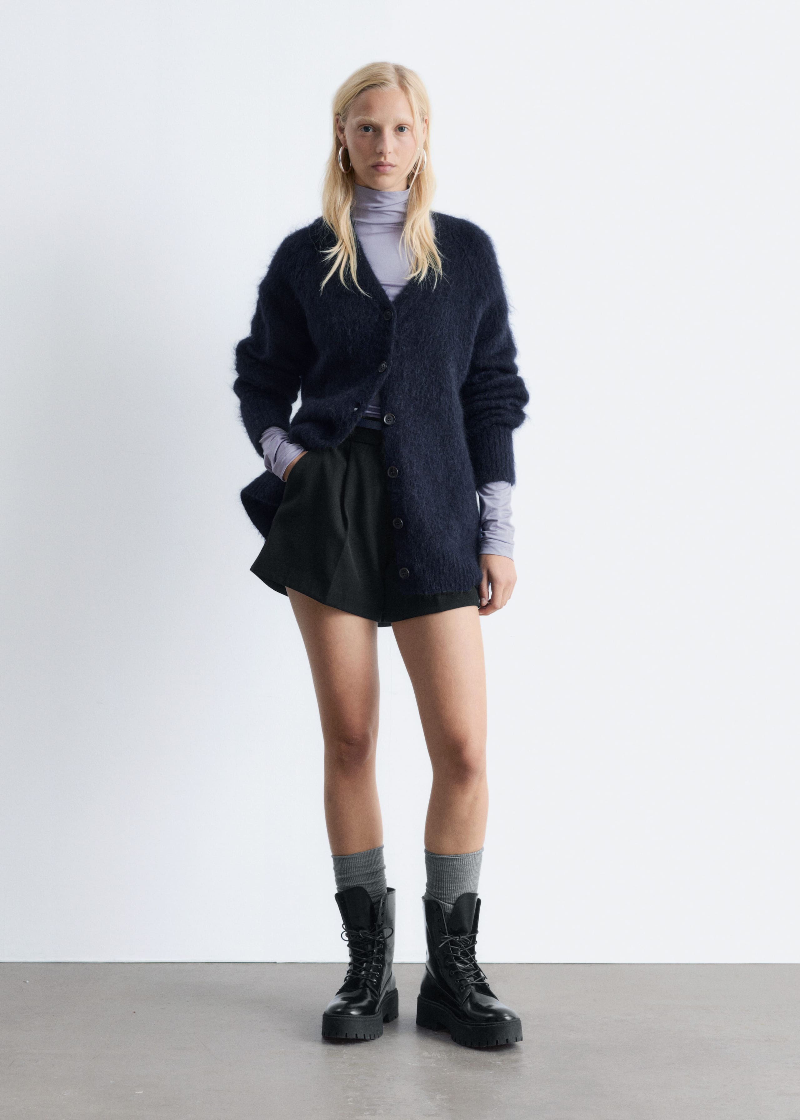 Image of Long Mohair-Blend Cardigan