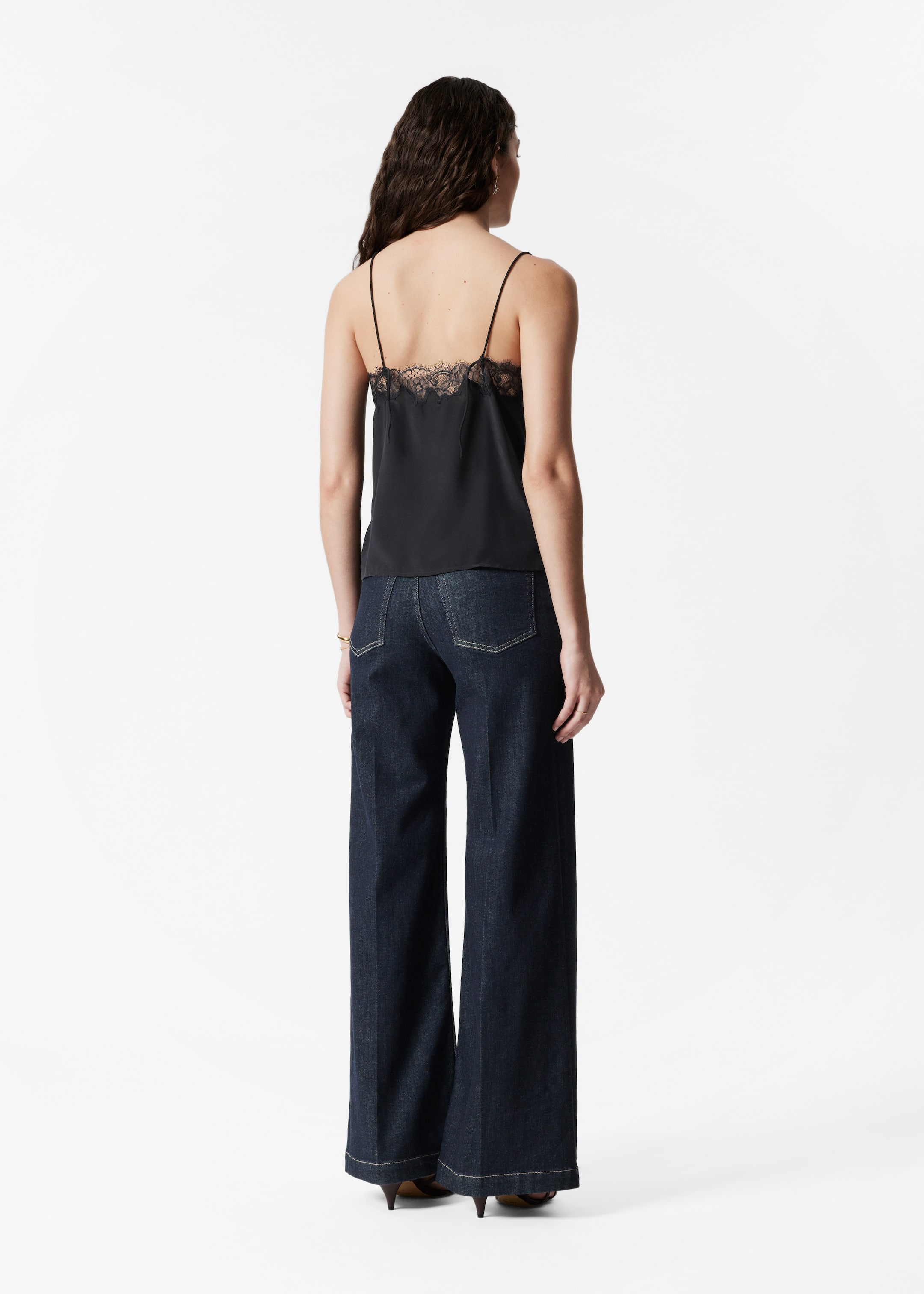 Visa större bild: Linne i siden - Svart - DAM | H&M FI 5