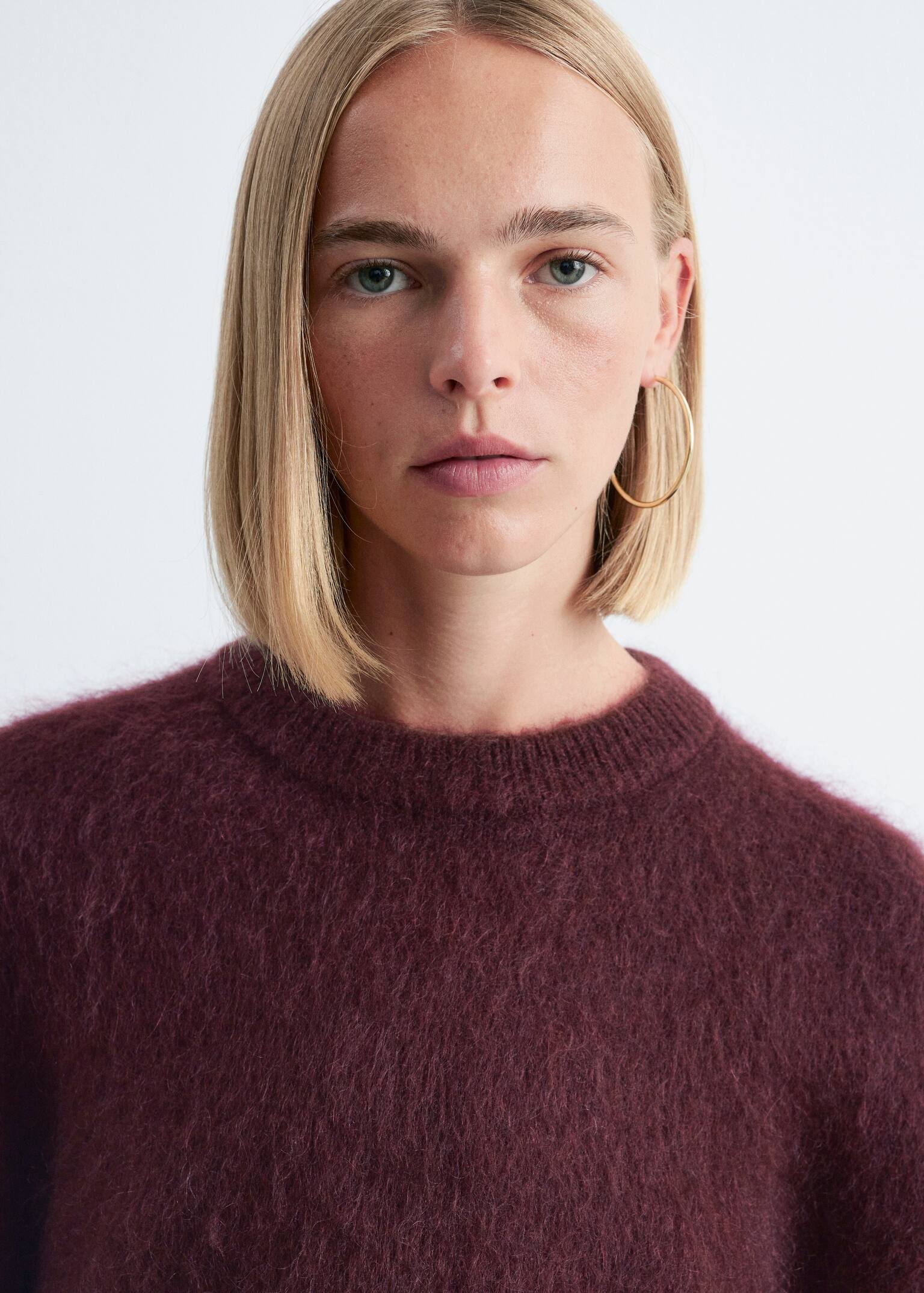 Jersey en mezcla de mohair - Rojo oscuro/Topo/Verde claro/Azul oscuro/Marrón oscuro - 5