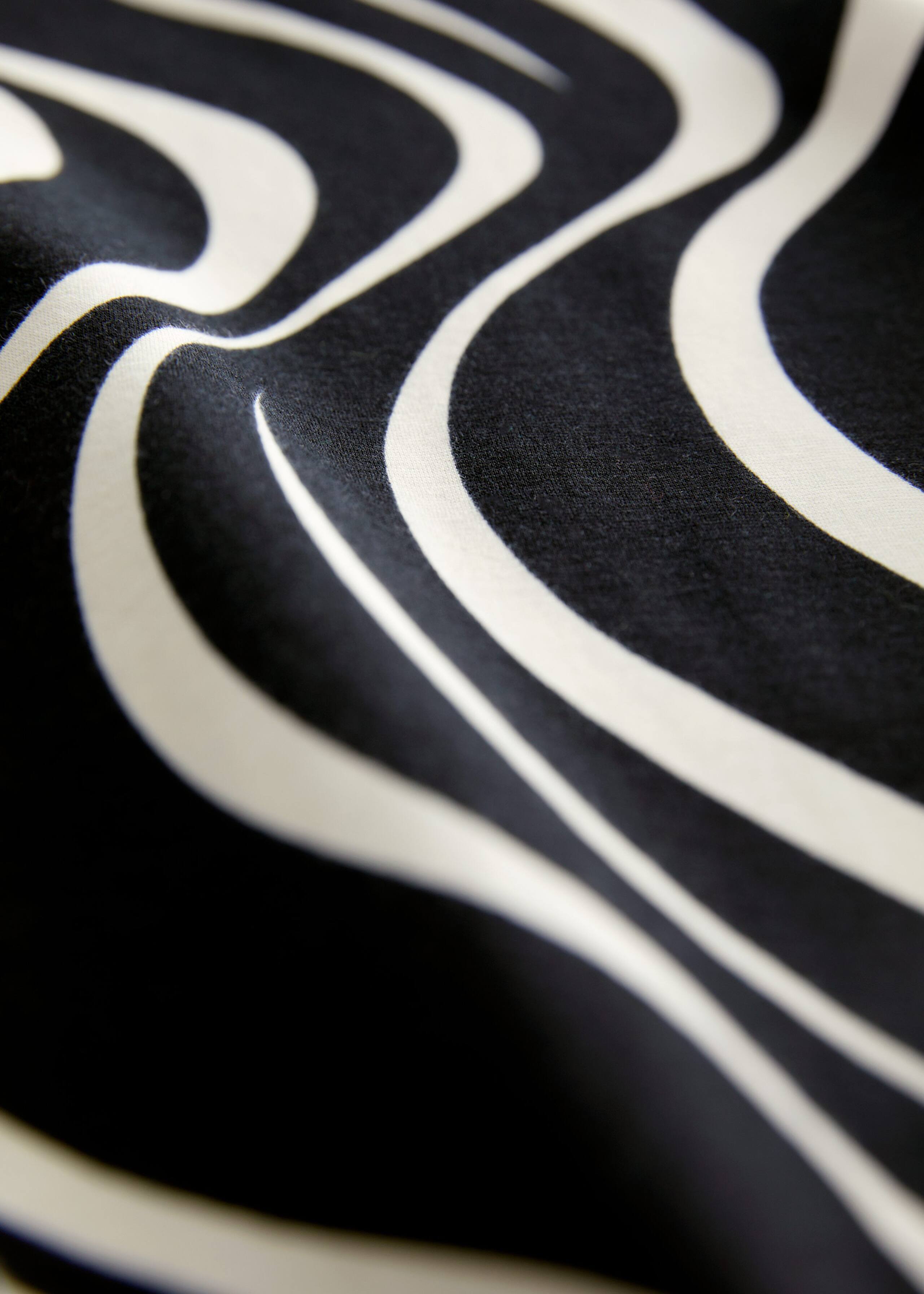 Turtleneck Top - Beige Butterfly Print - Still Life