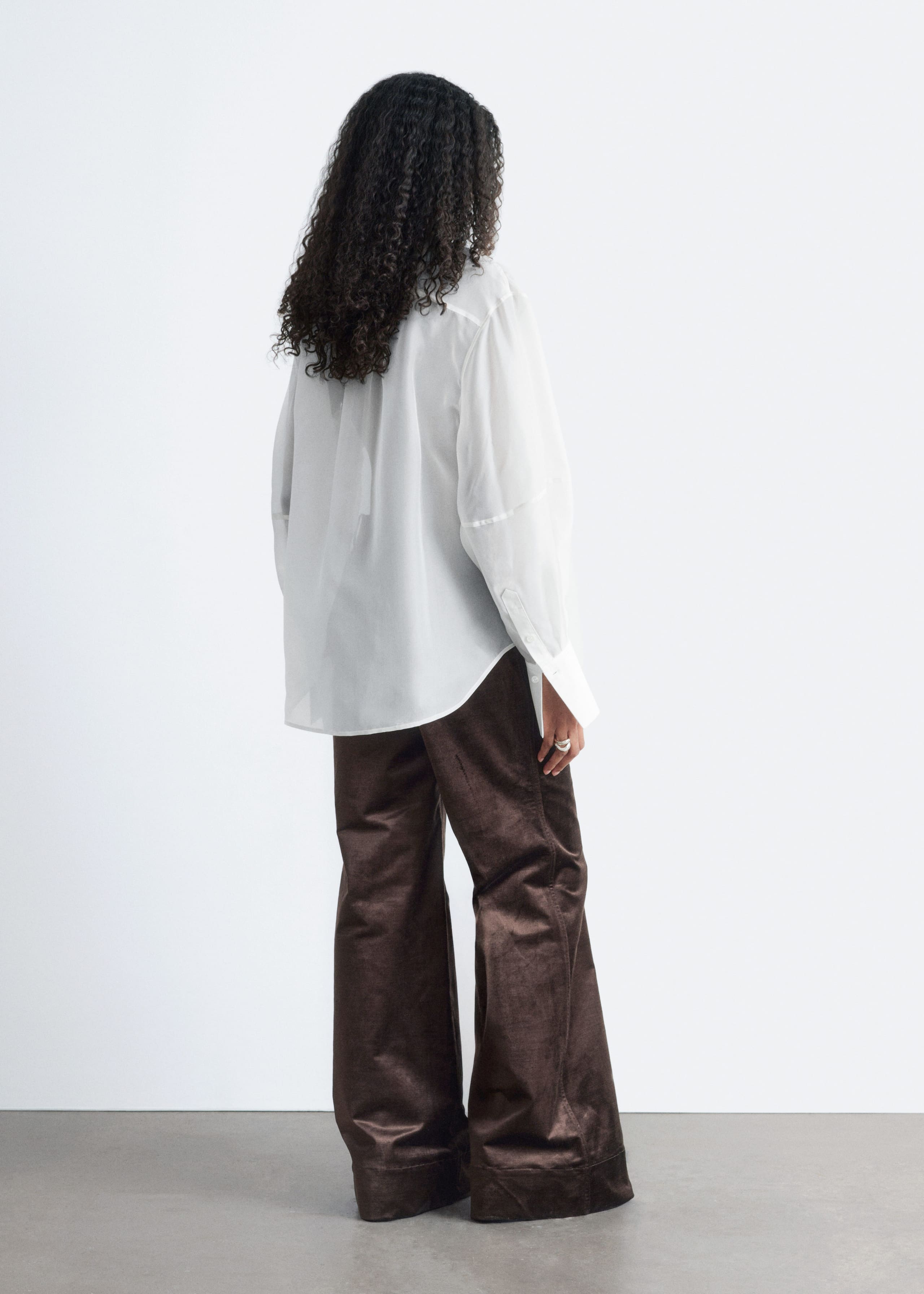 Silk Dress Shirt - Blanc - Lookbook