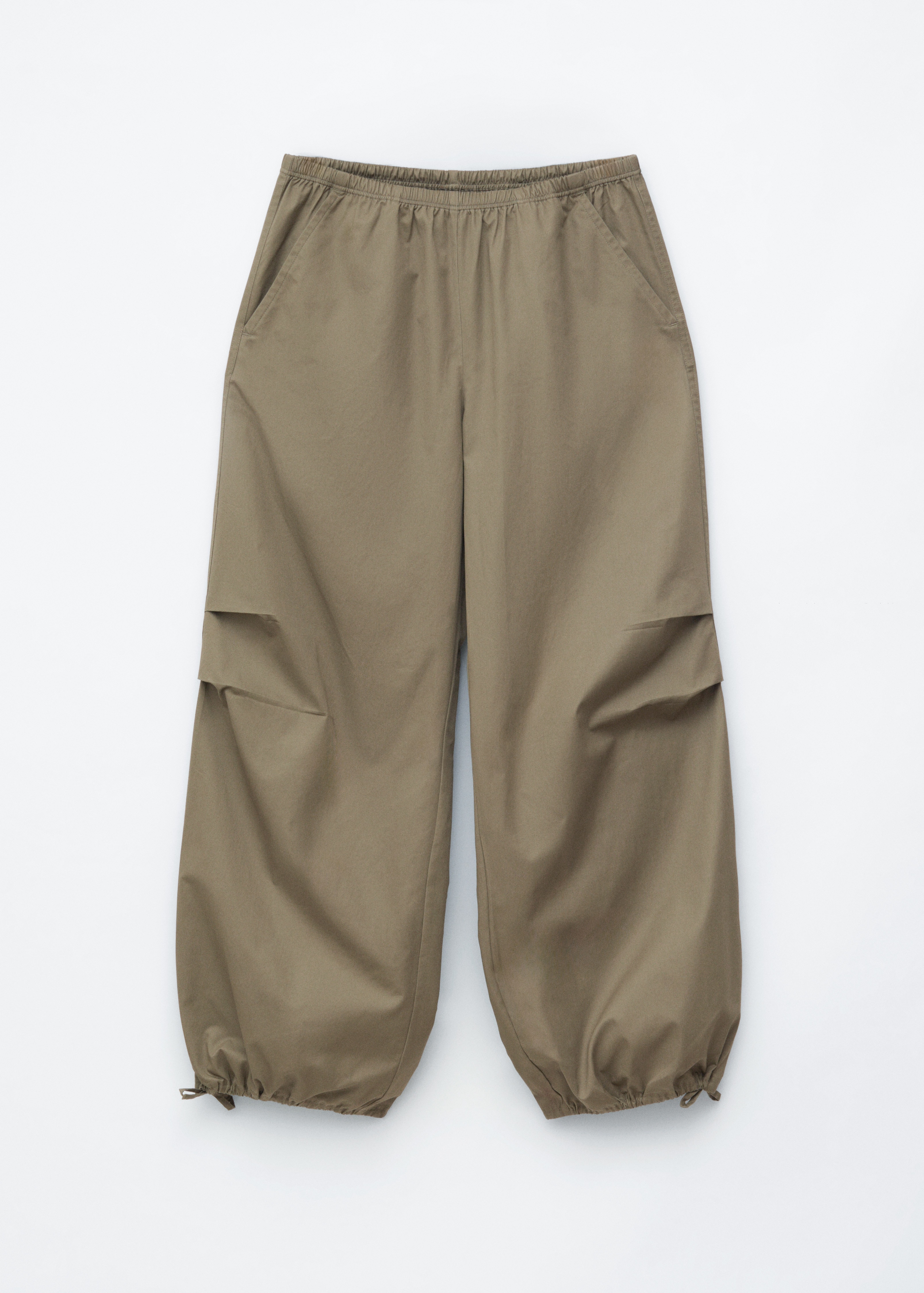 Fallschirmhose - Khaki/Weiß
