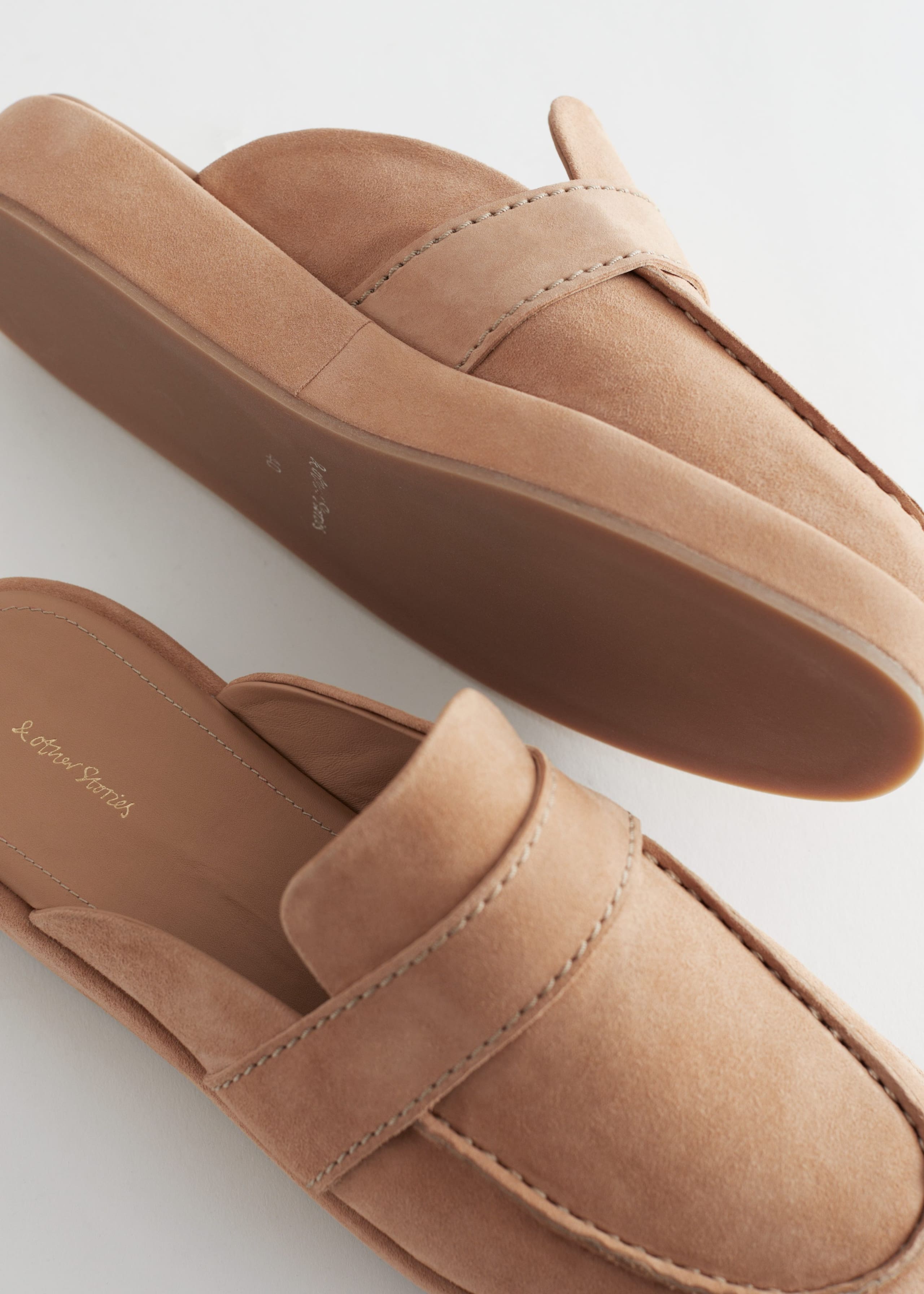Image of Suede Flatform Slippers