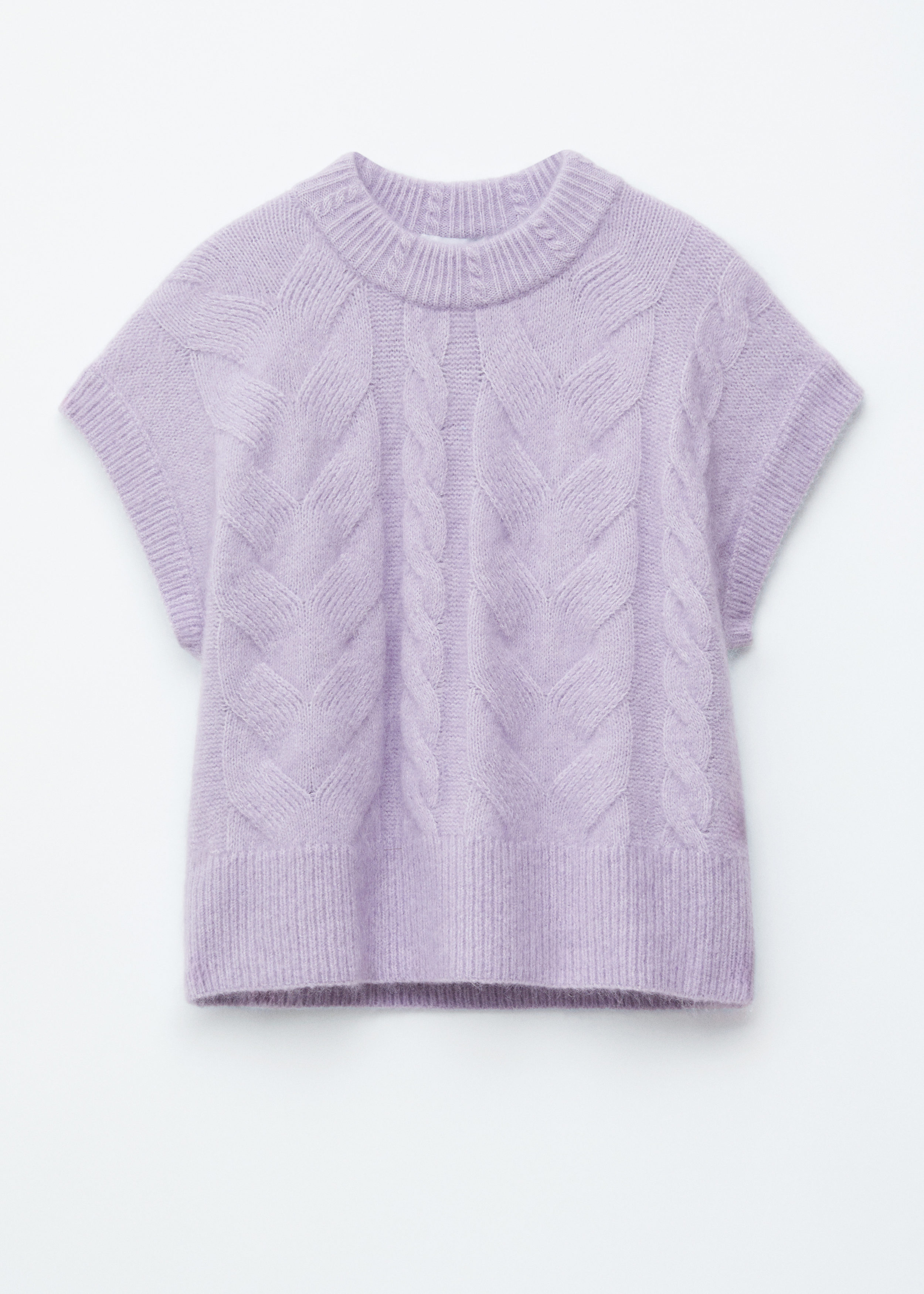 Cable-Knit Mohair-Blend Vest