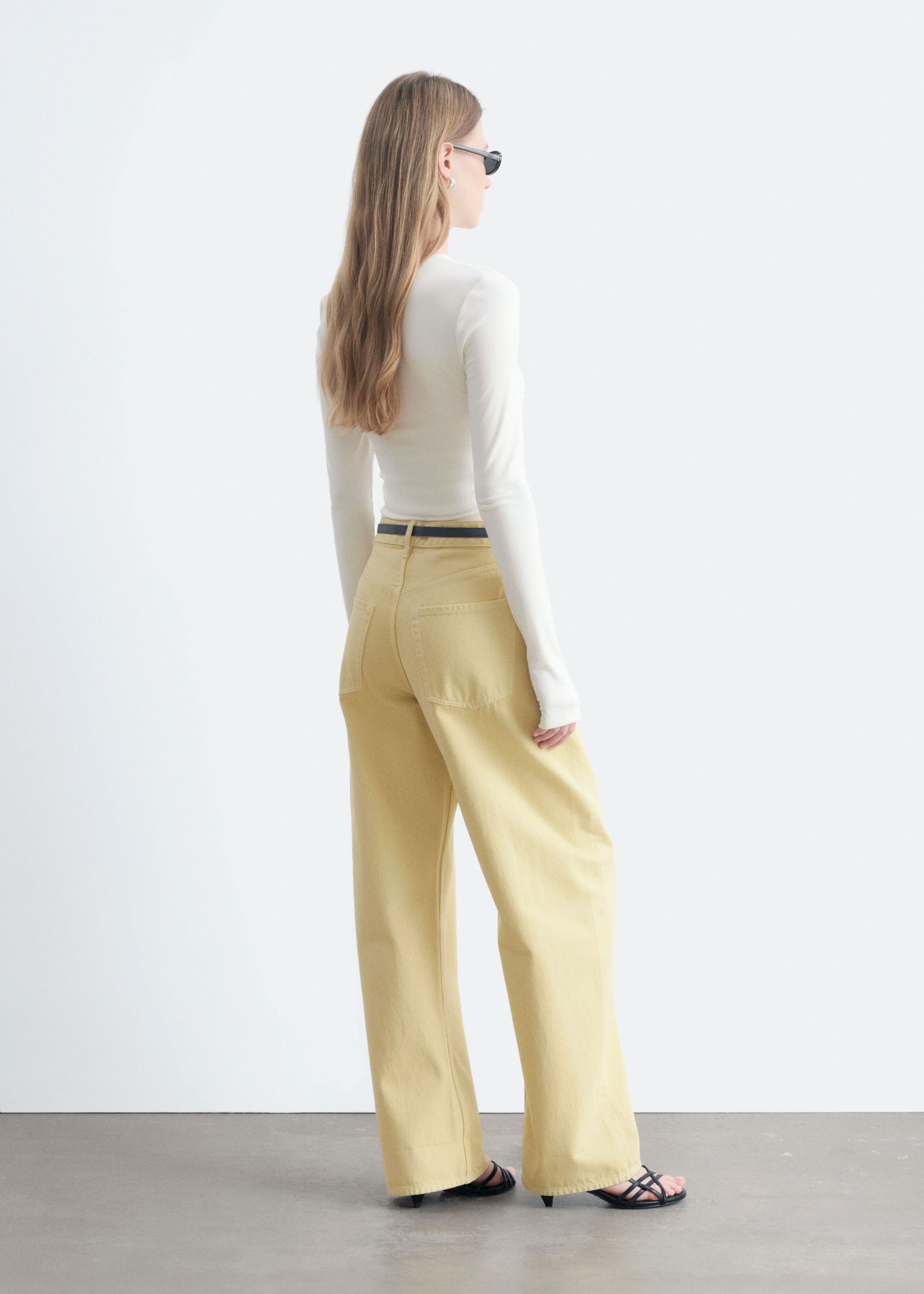 Modal Jersey Wrap Top - White - Lookbook