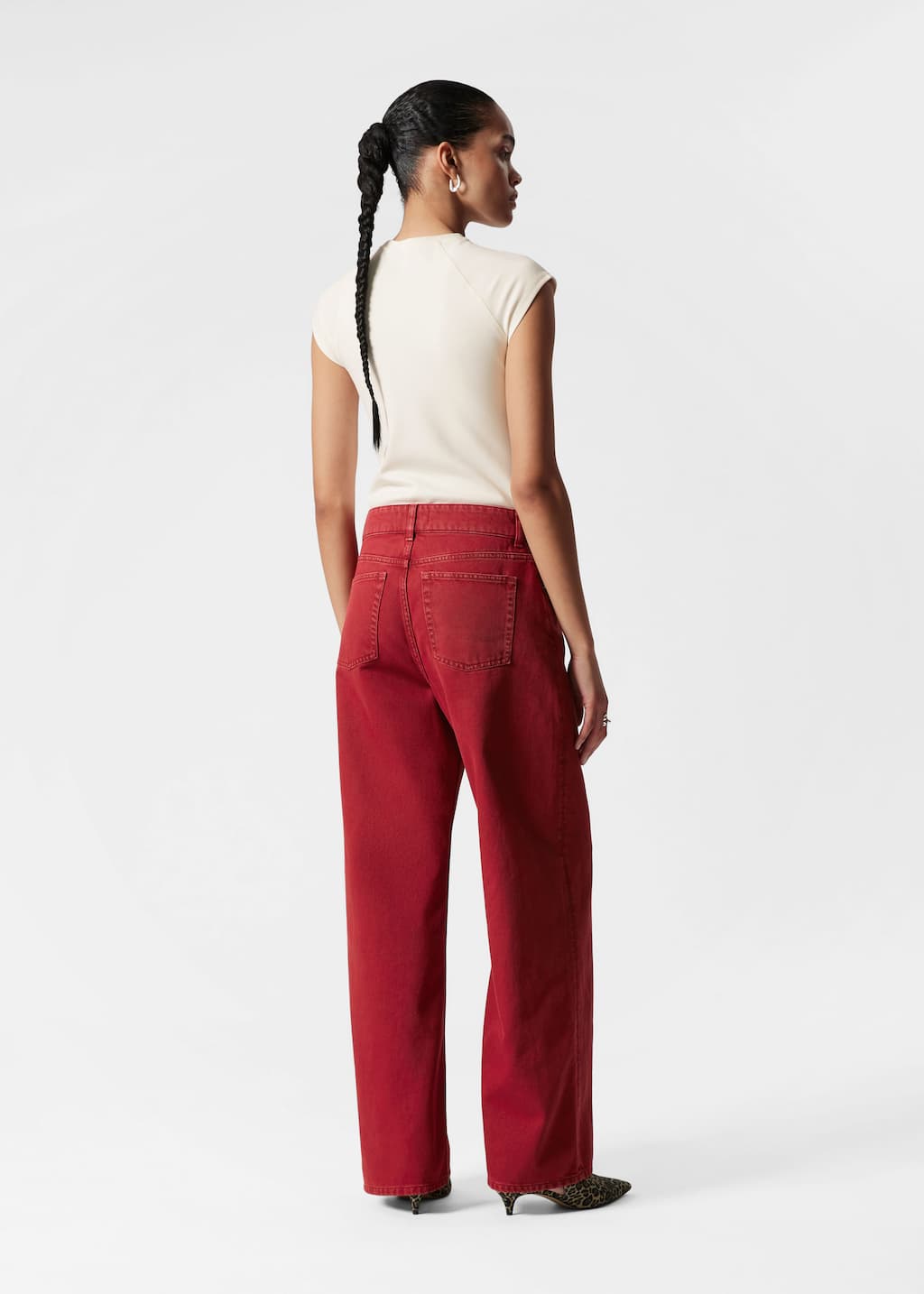 Image of Relaxed Wide-Leg Jeans