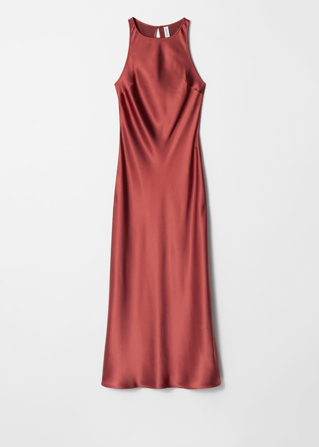 Robe midi en satin sans manches - Noir - Still Life
