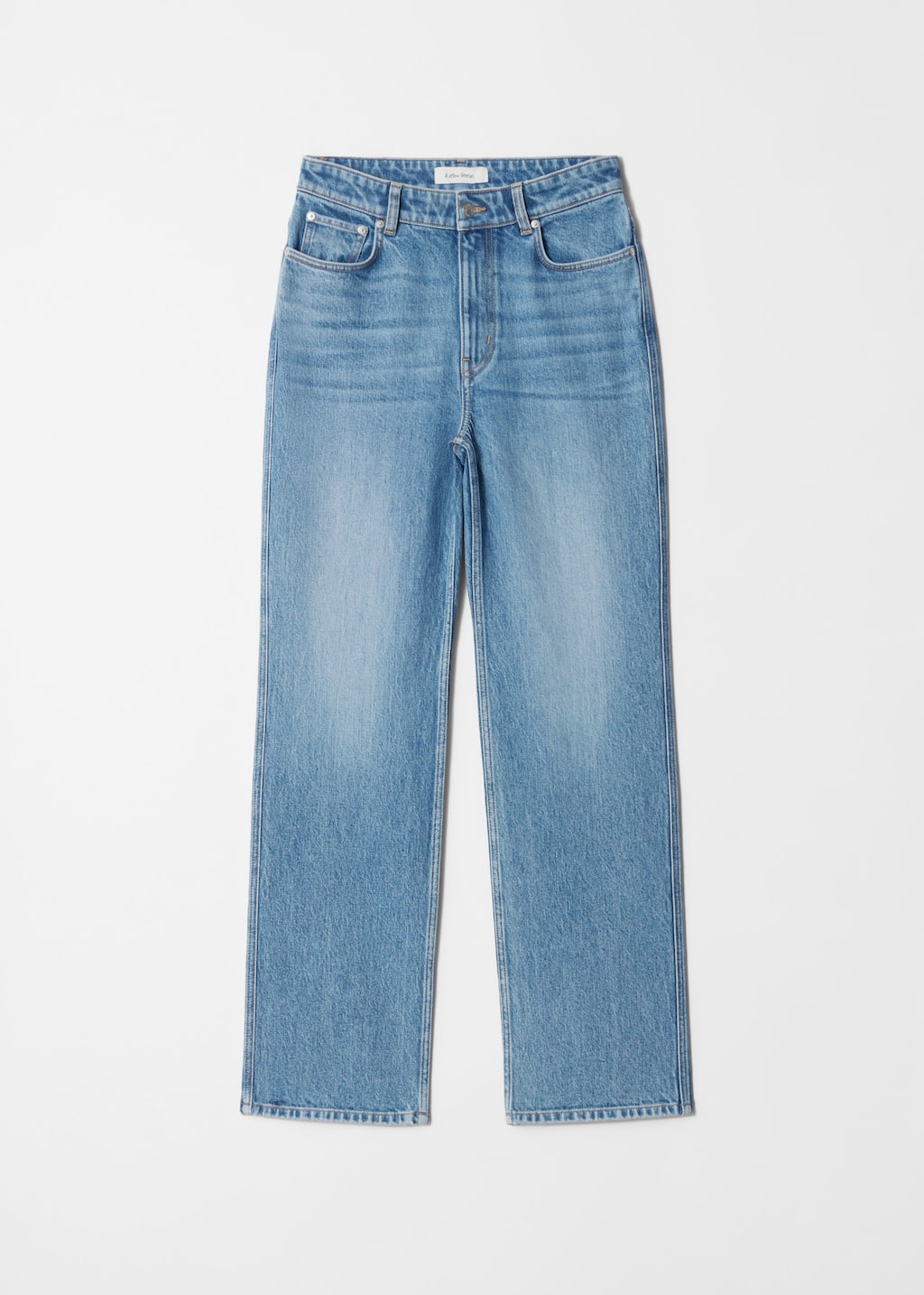 Image of High-Waist Straight-Leg Jeans