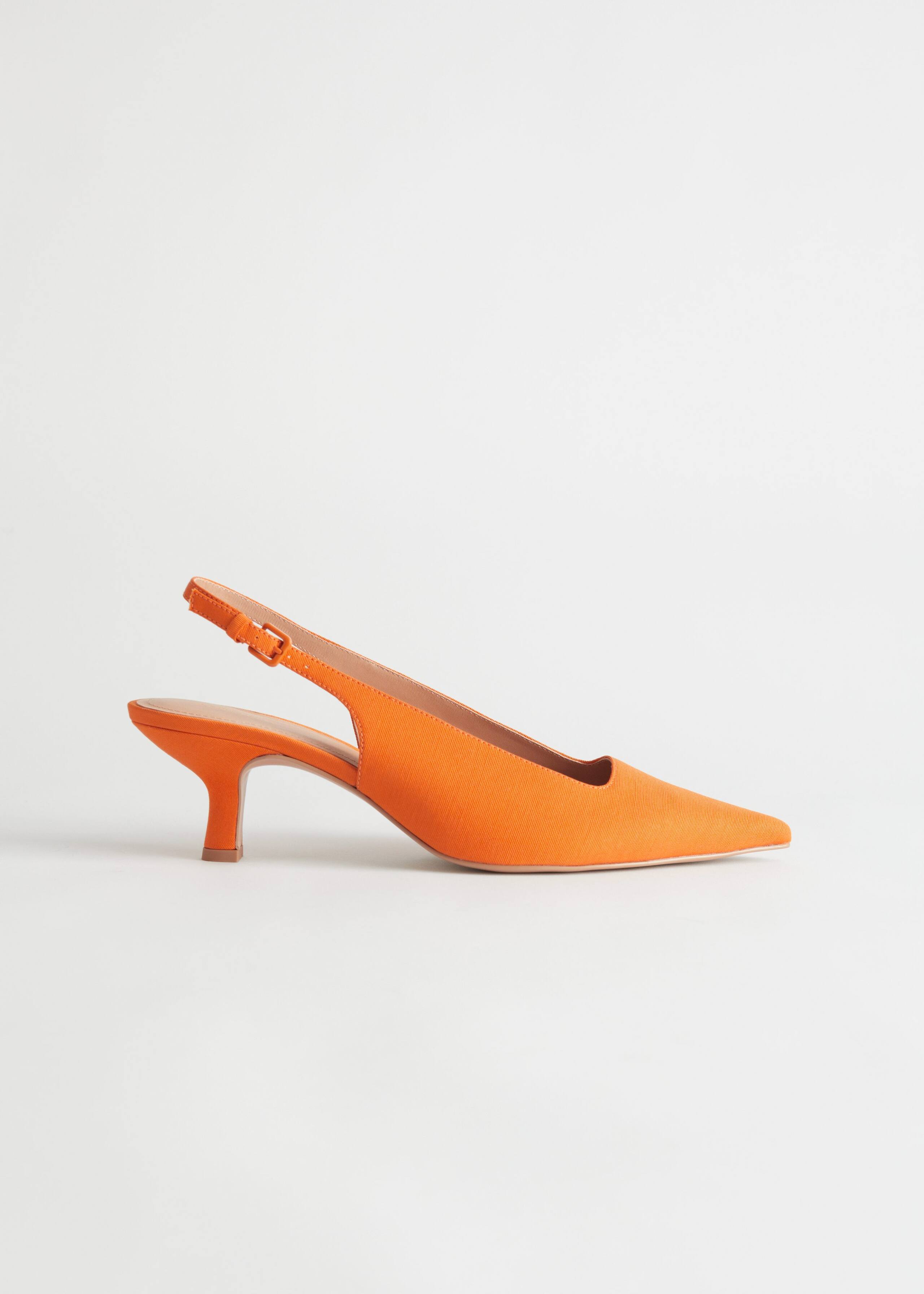 Décolleté slingback a punta - Nero - Natura morta