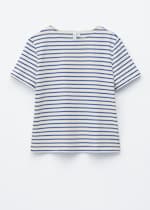 Navyblau/Weiße Streifen