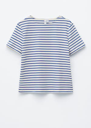 Navyblau/Weiße Streifen