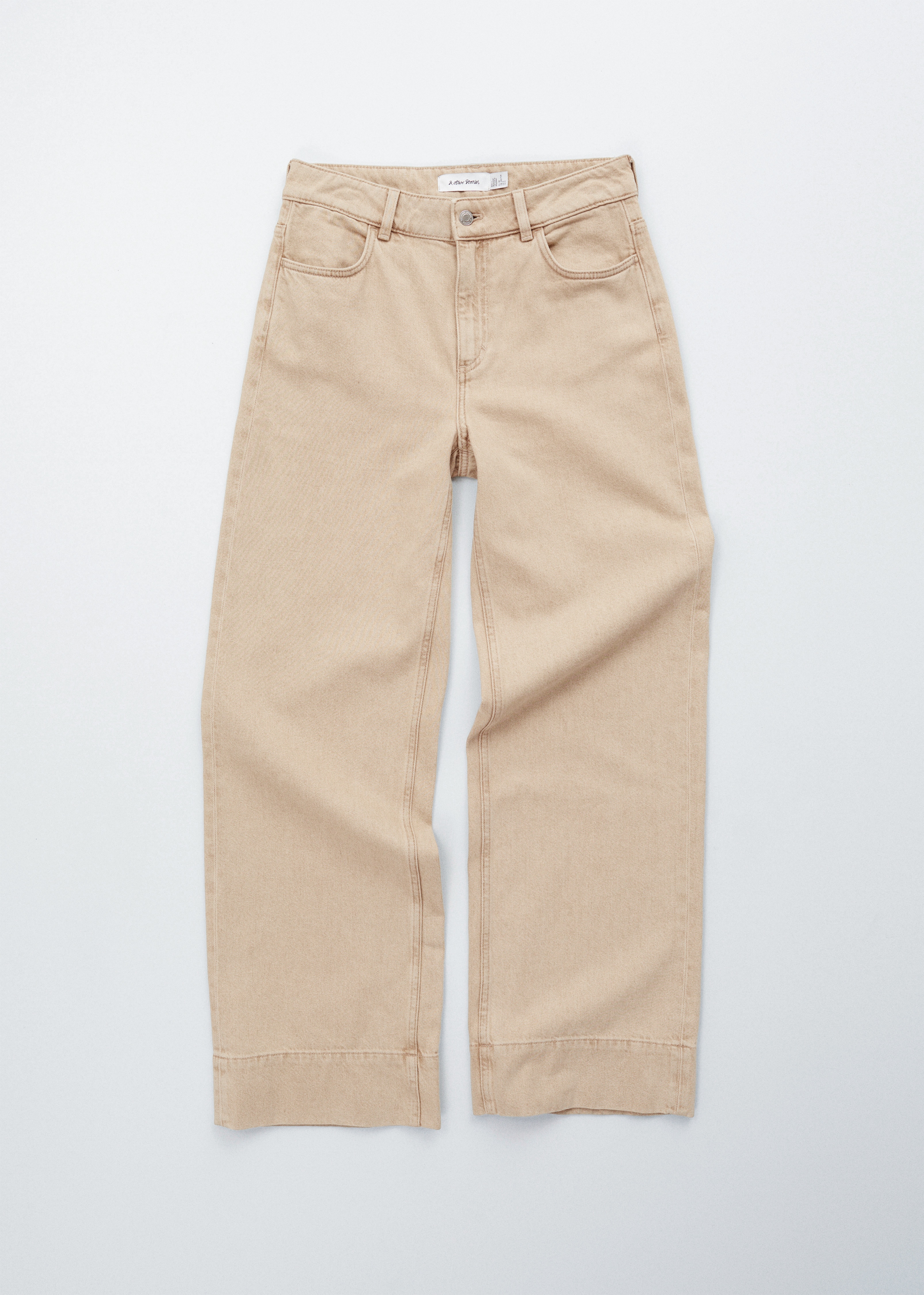 Straight-Leg Jeans - Beige