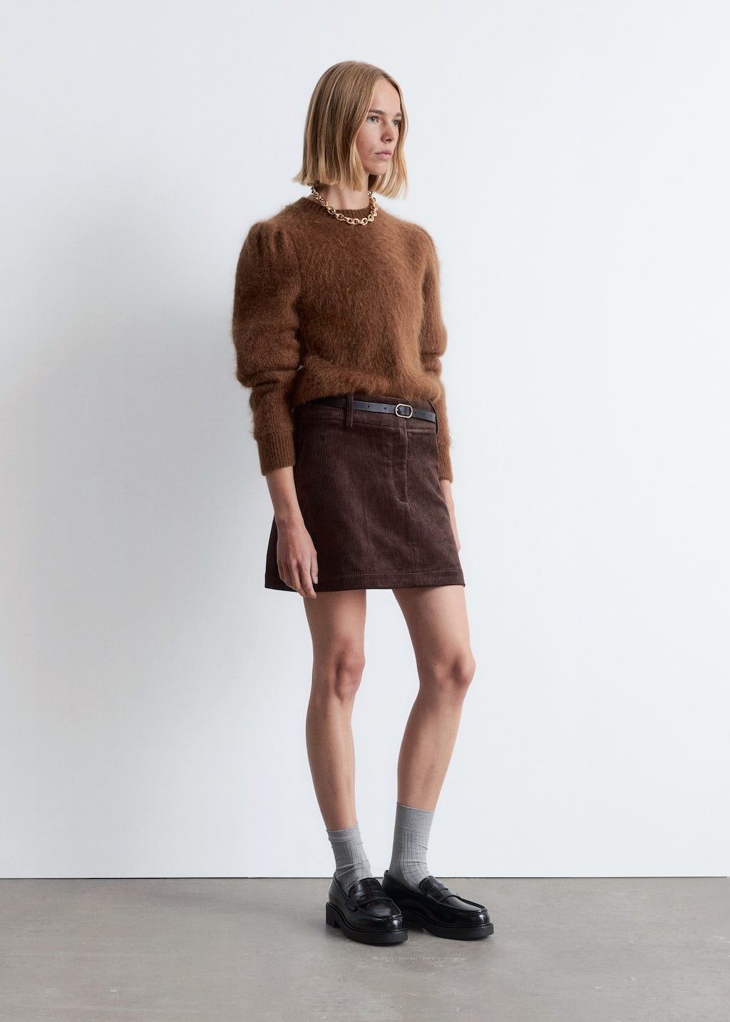 Image of Mohair-Blend Puff-Sleeve Jumper