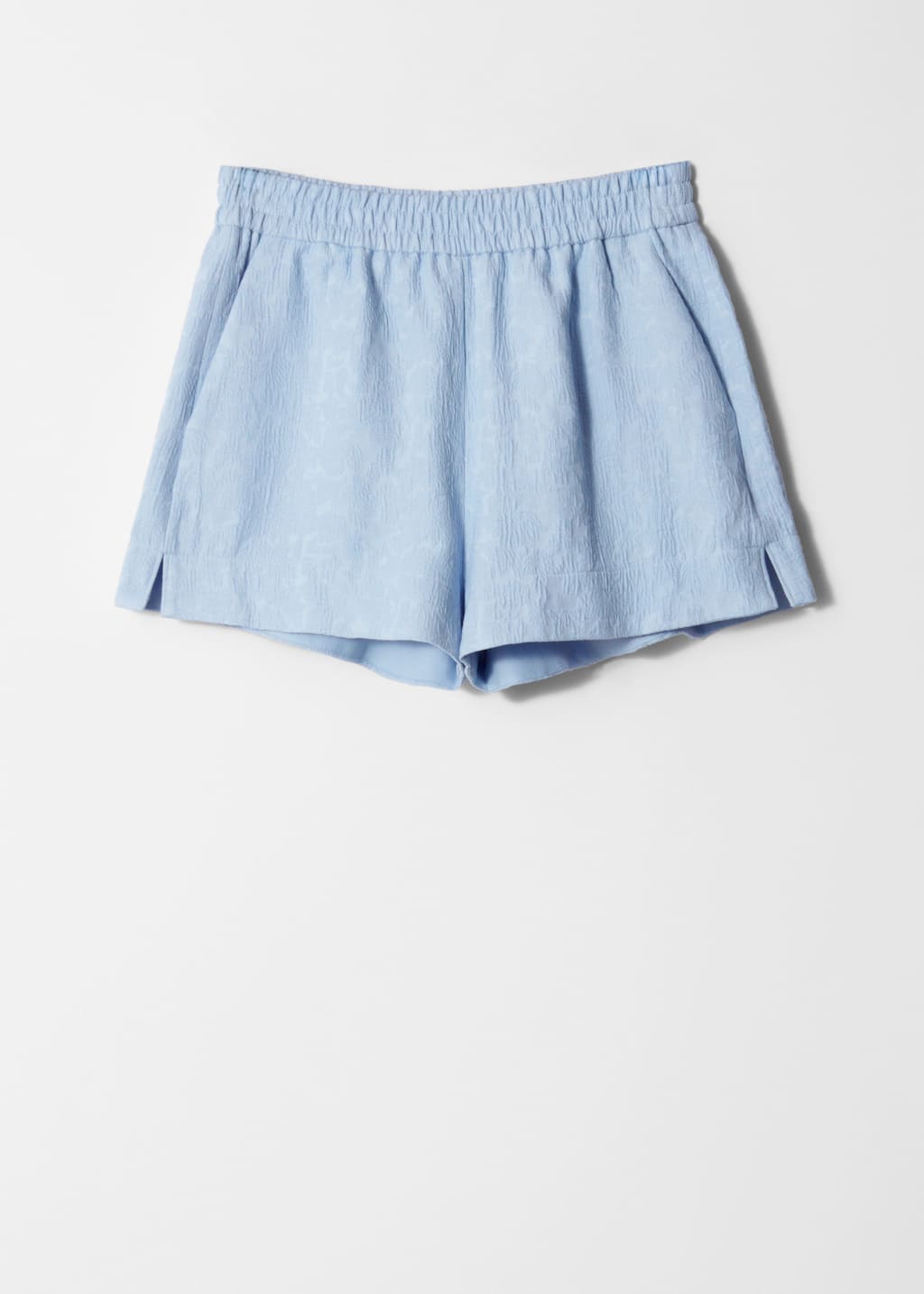 Pantalones cortos de jacquard con cintura elástica