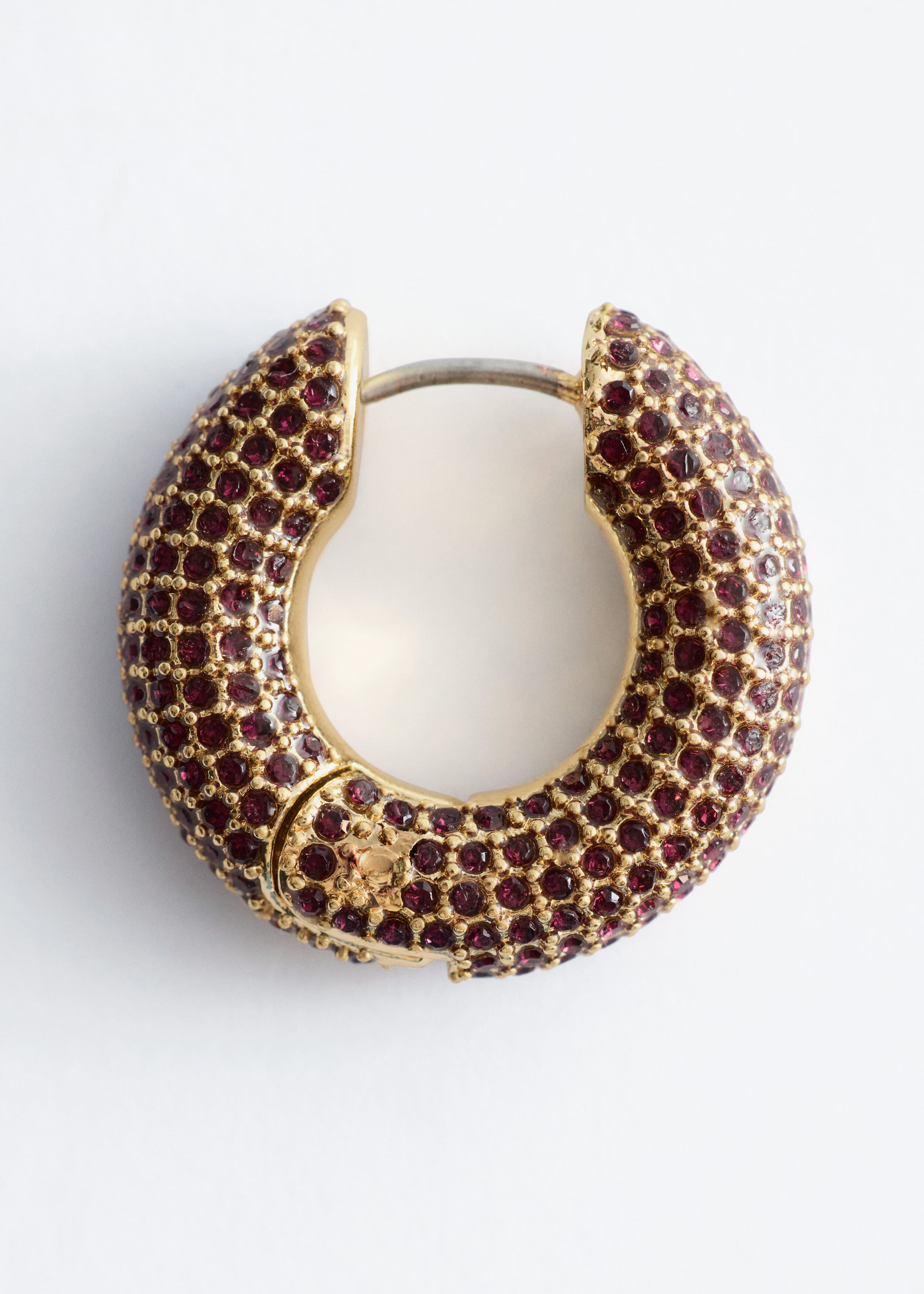 Image of Orecchini a cerchio con cristalli