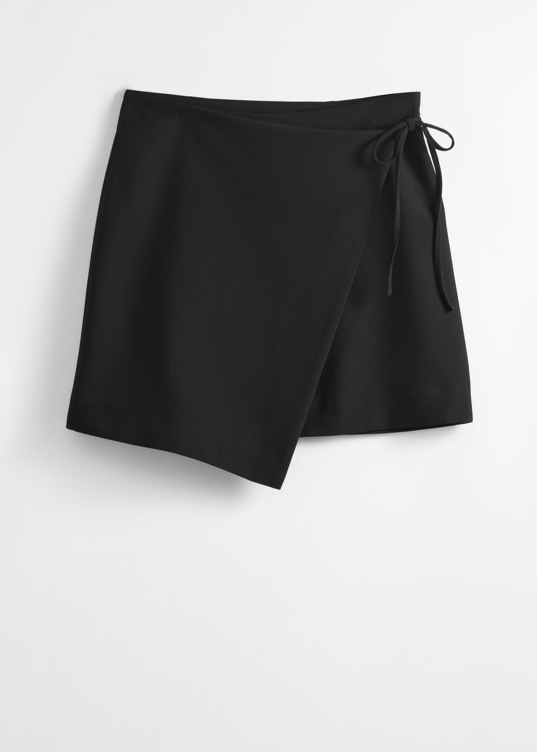 View larger image: Tailored Mini Wrap Skirt - Black - Ladies | H&M GB 1