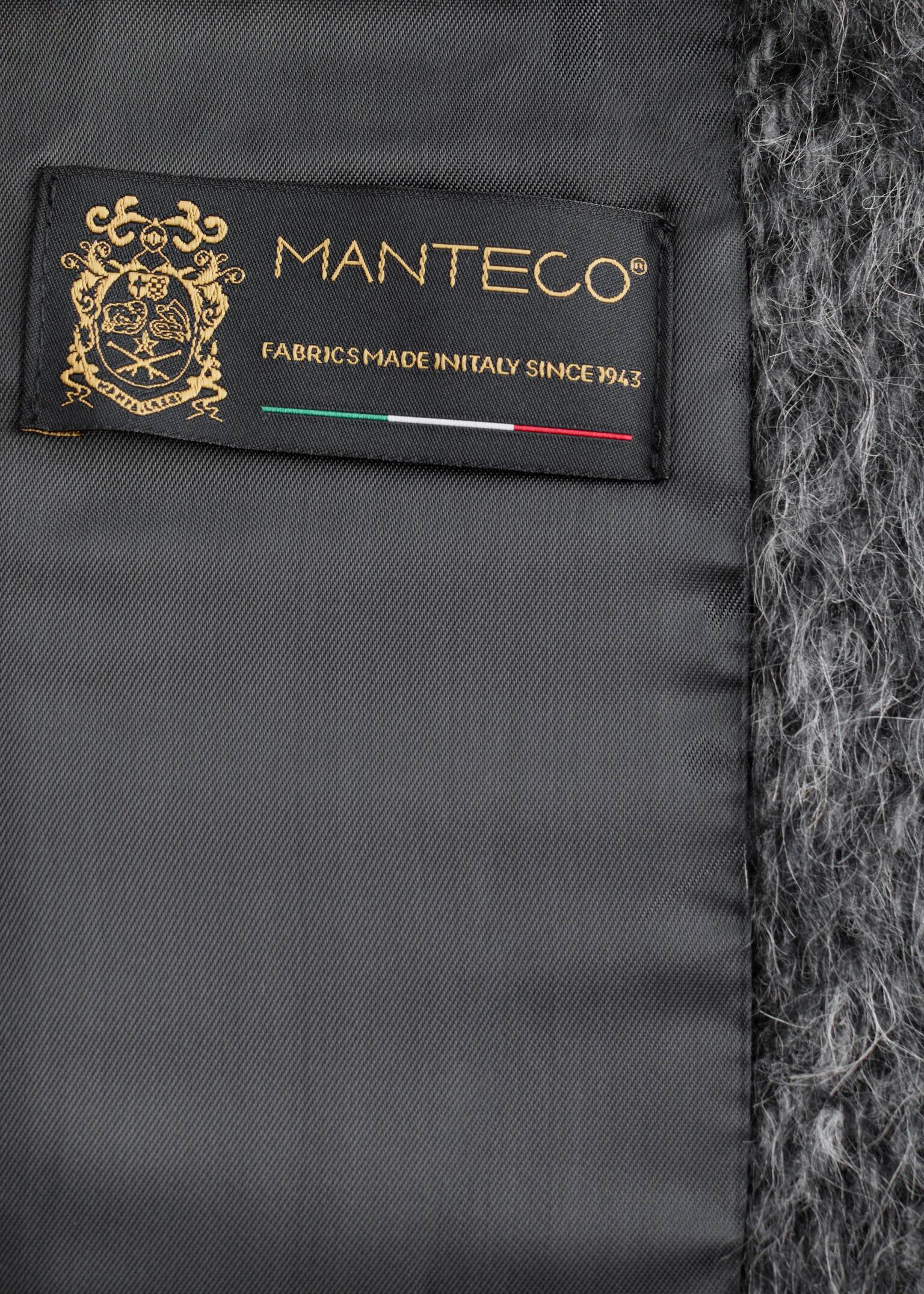 Kappa i borstad ullblandning - Mörkgrå/melerad - 2