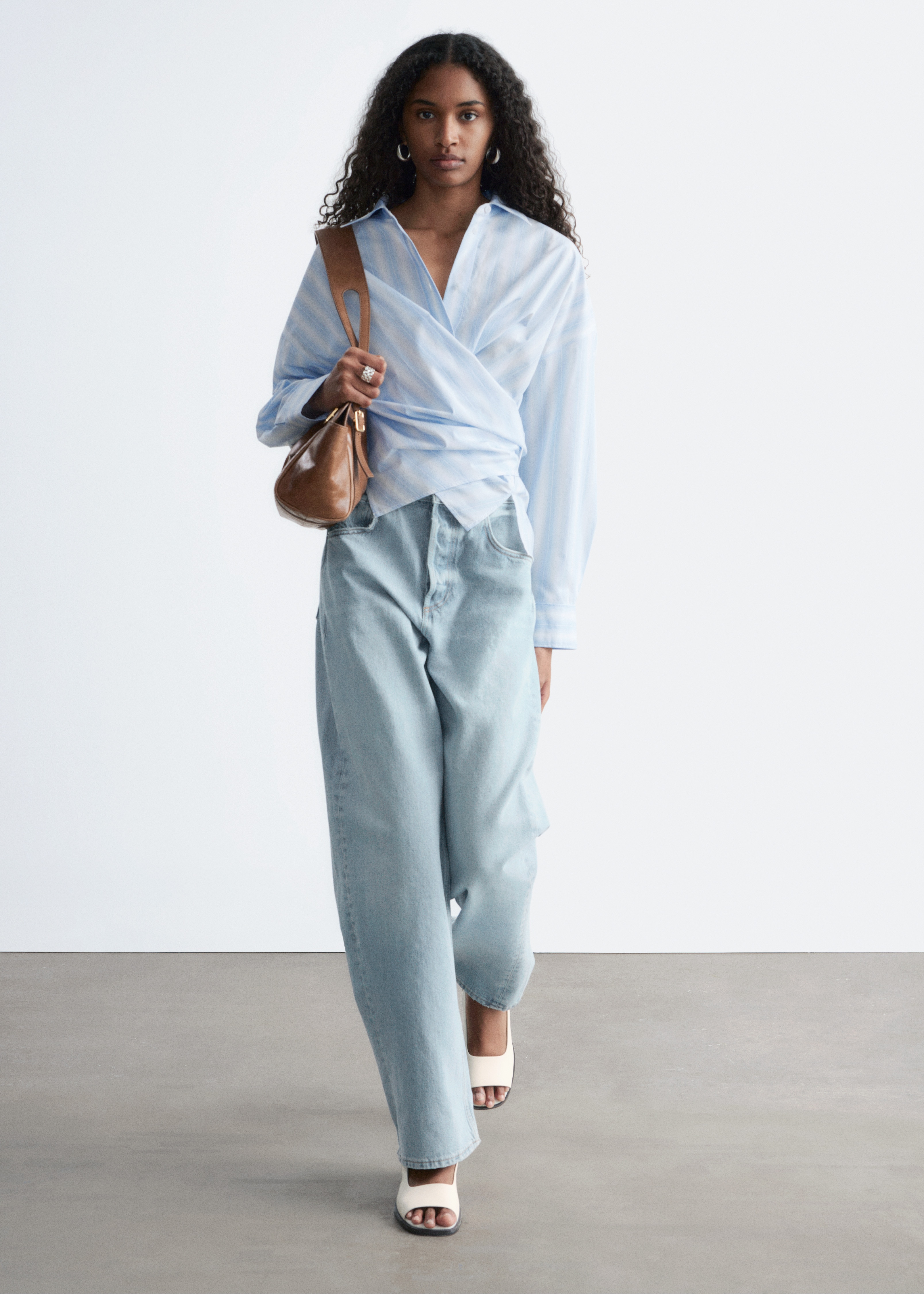 Tie-Waist Cotton Shirt