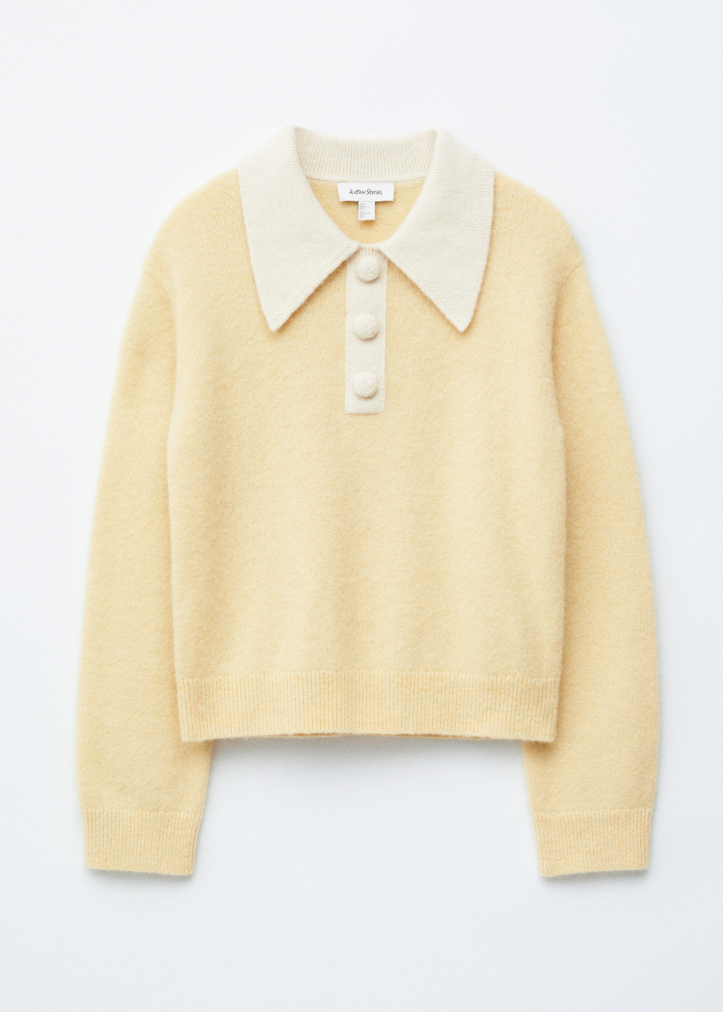 Alpaca-Blend Collared Jumper