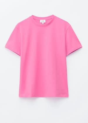 T-shirt i bomull med rund hals