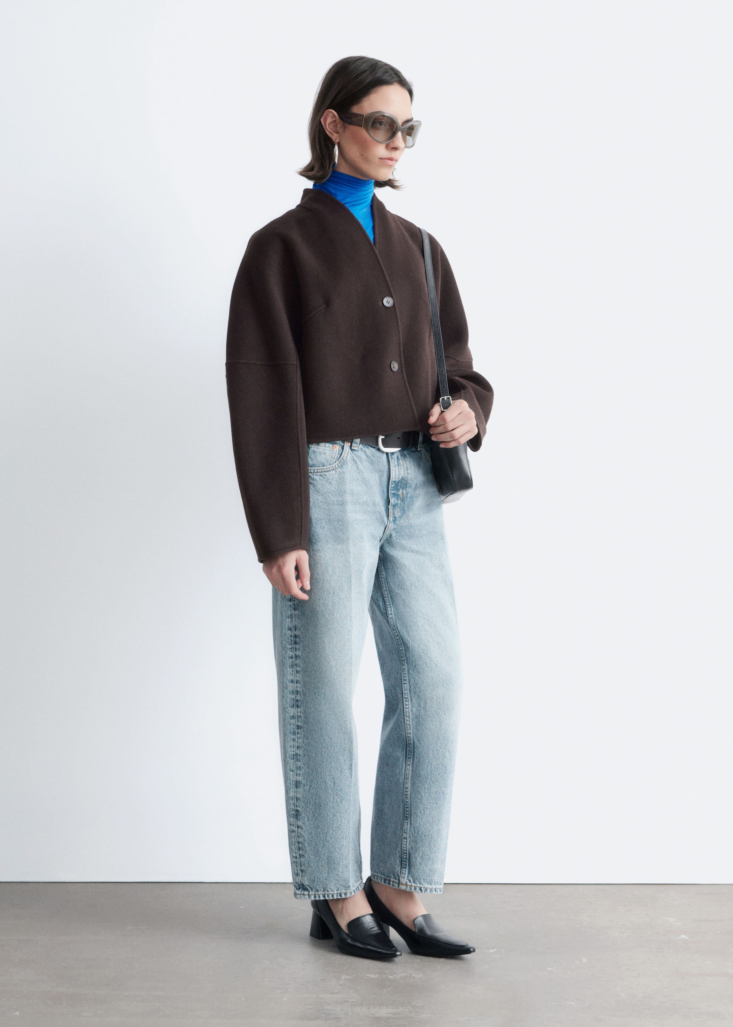 Wool Doublé Jacket - Brown - Lookbook