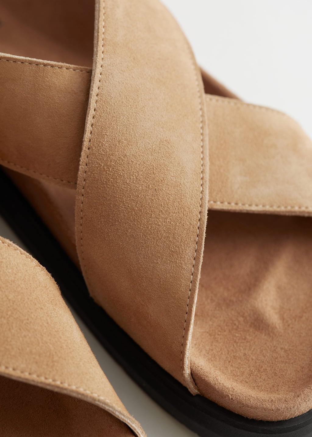 Criss-Cross Leather Sandals - {{variantName}} - Descriptive Detail