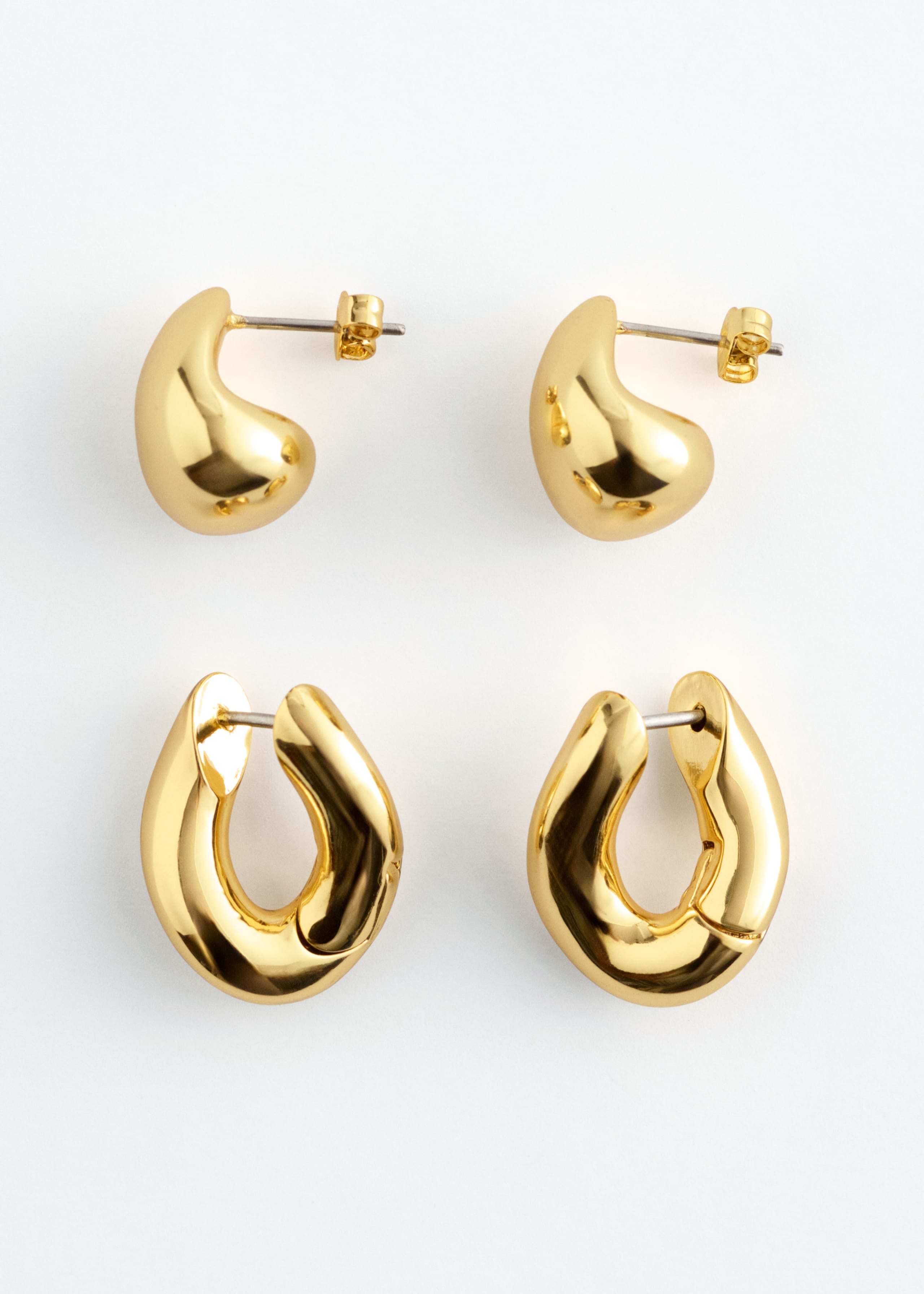 Image of Sculptural 2-Pack Earring Set