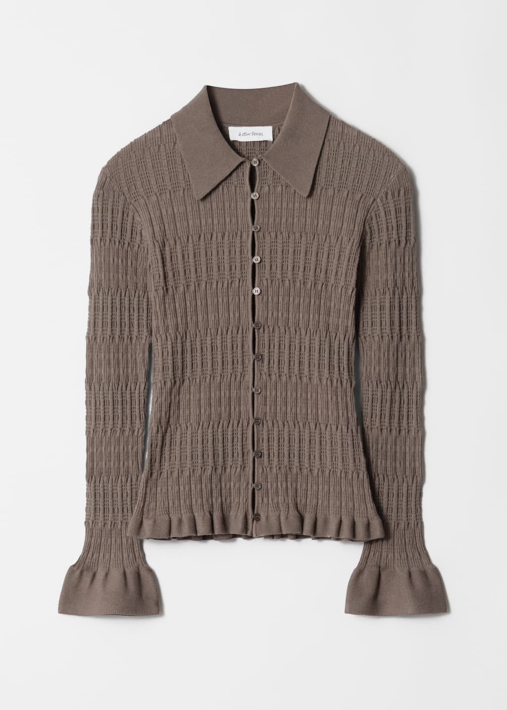 Image of Knitted Collar Cardigan